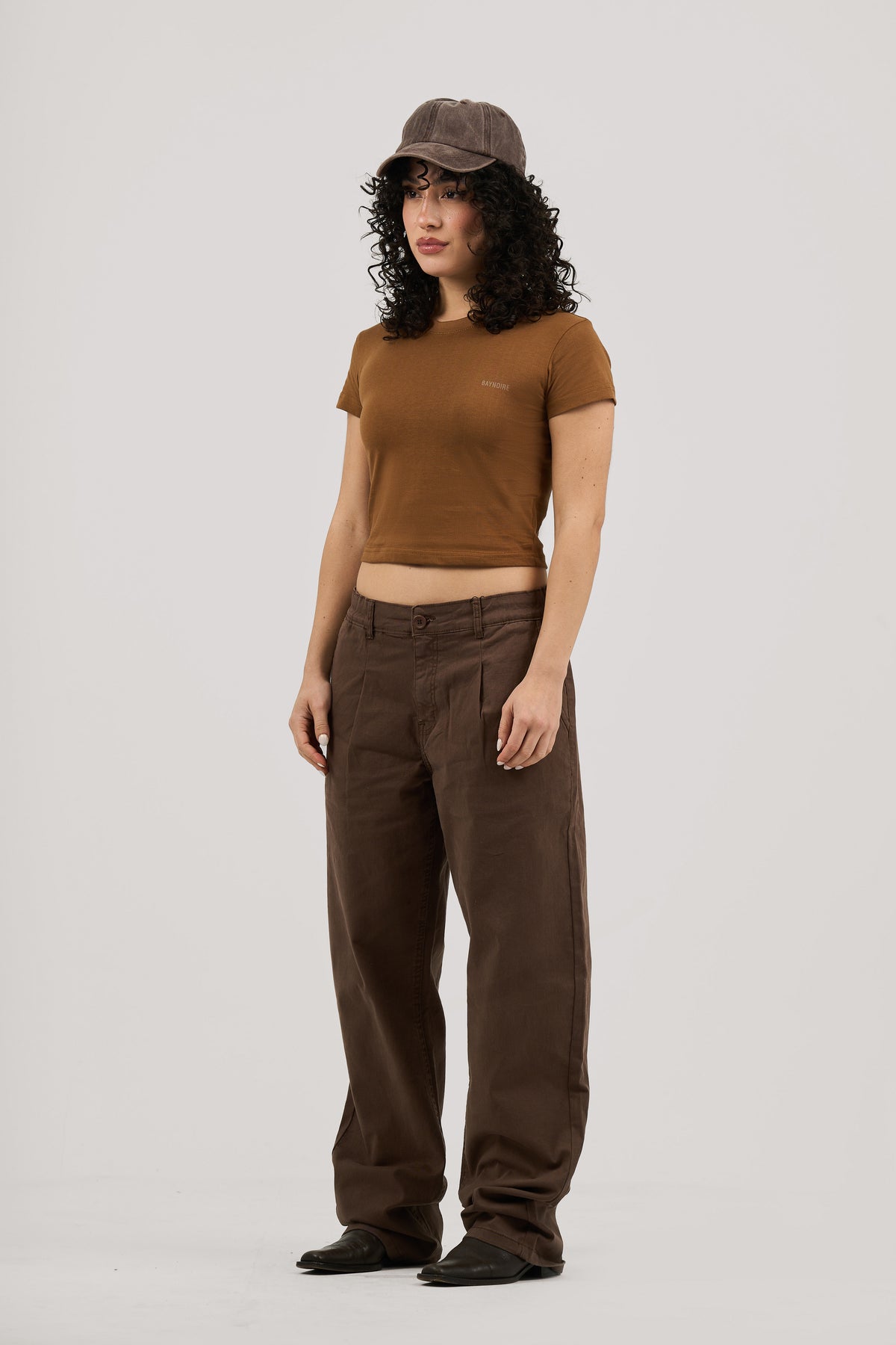 Brown Logo PL Baby Tee