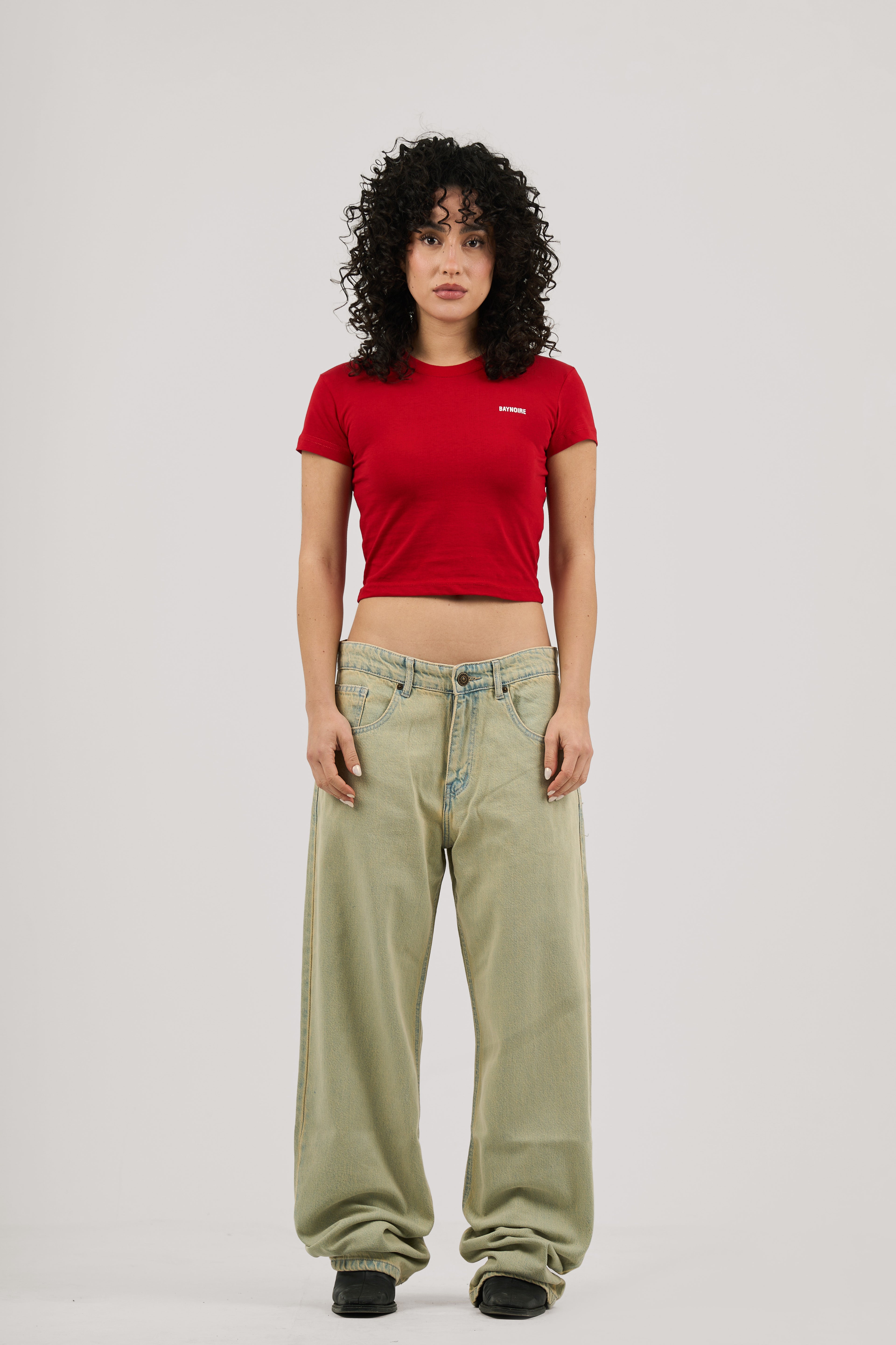 Red Logo PL Baby Tee