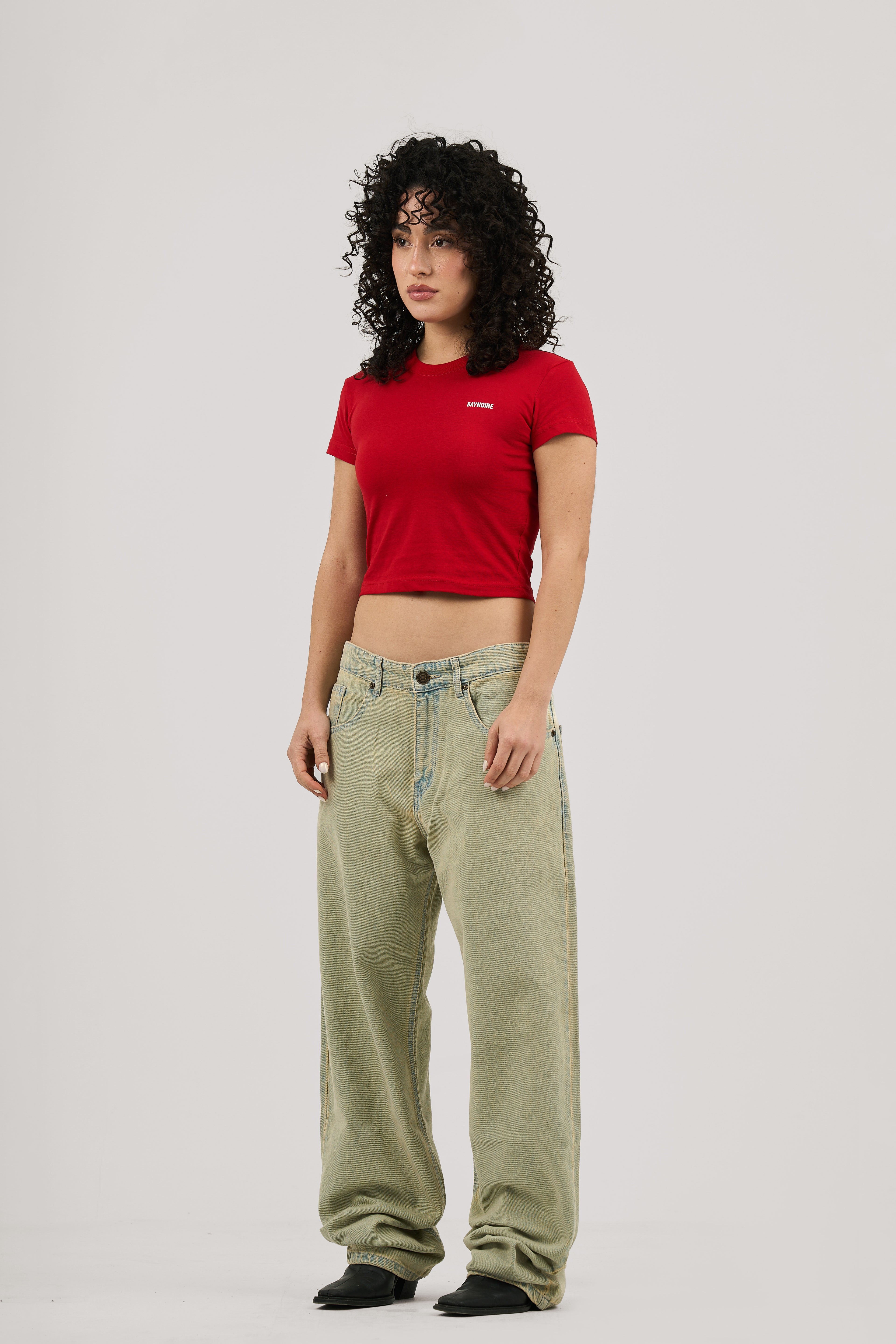 Red Logo PL Baby Tee
