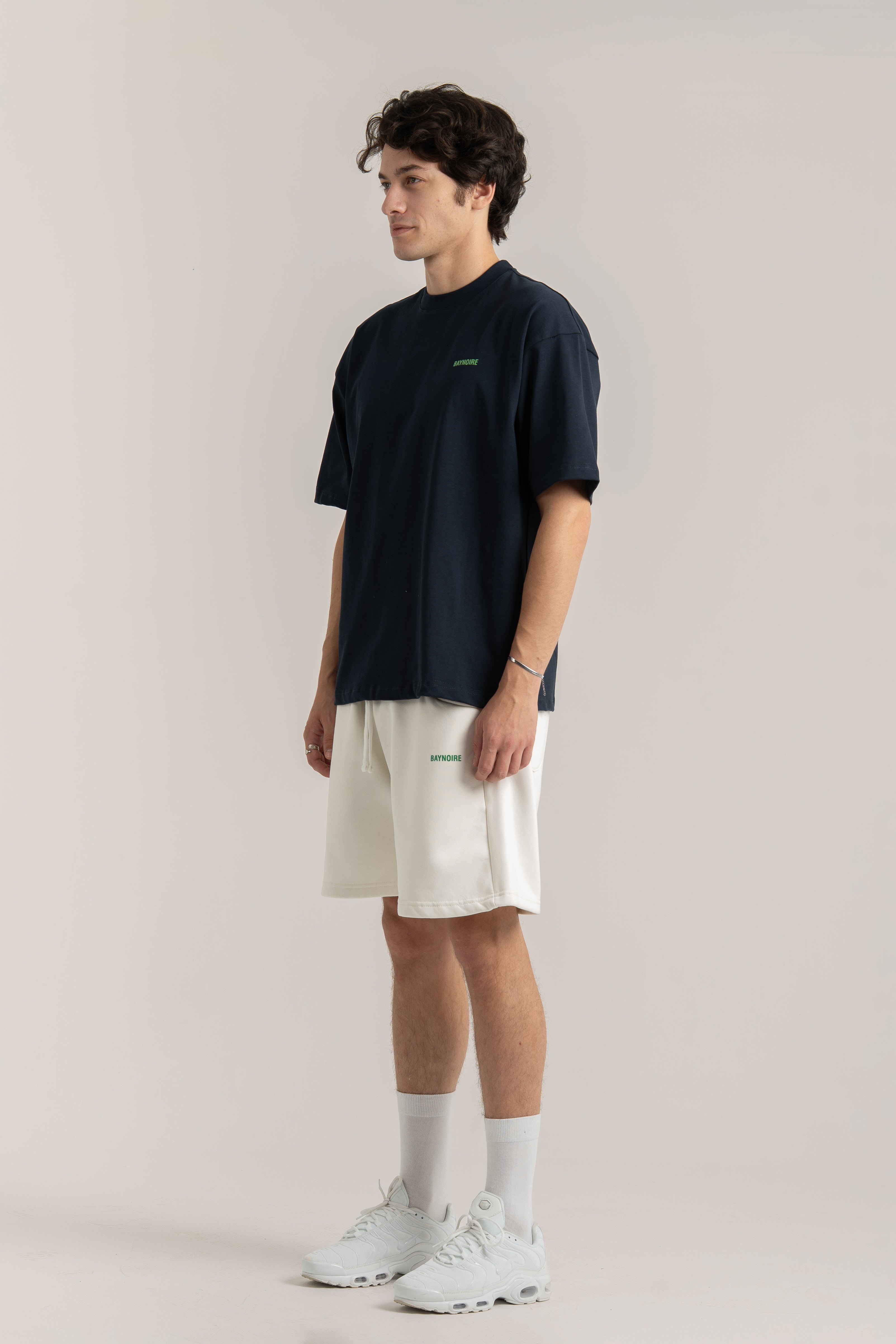 White Logo PL Sweatshorts