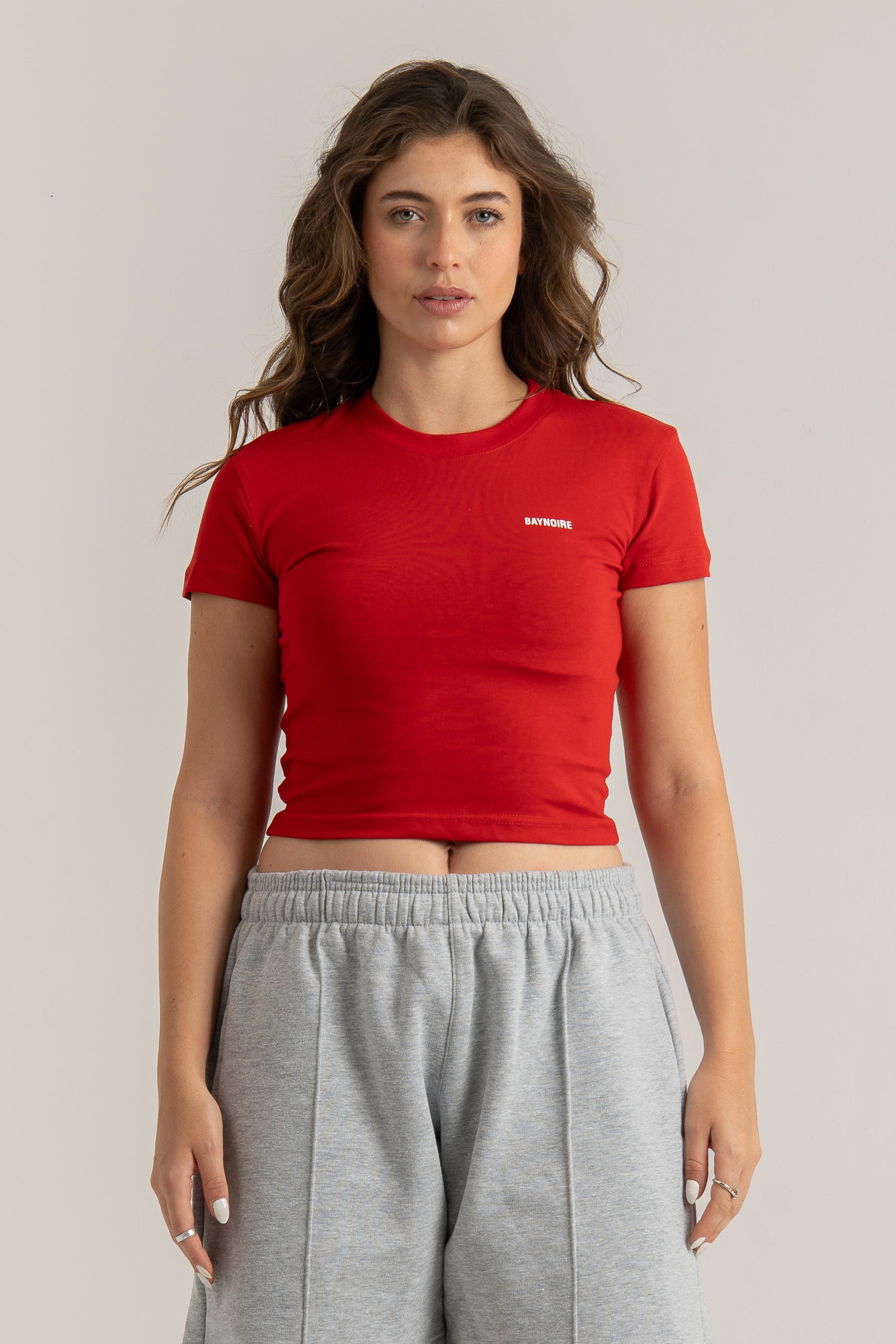 Red Logo PL Baby Tee