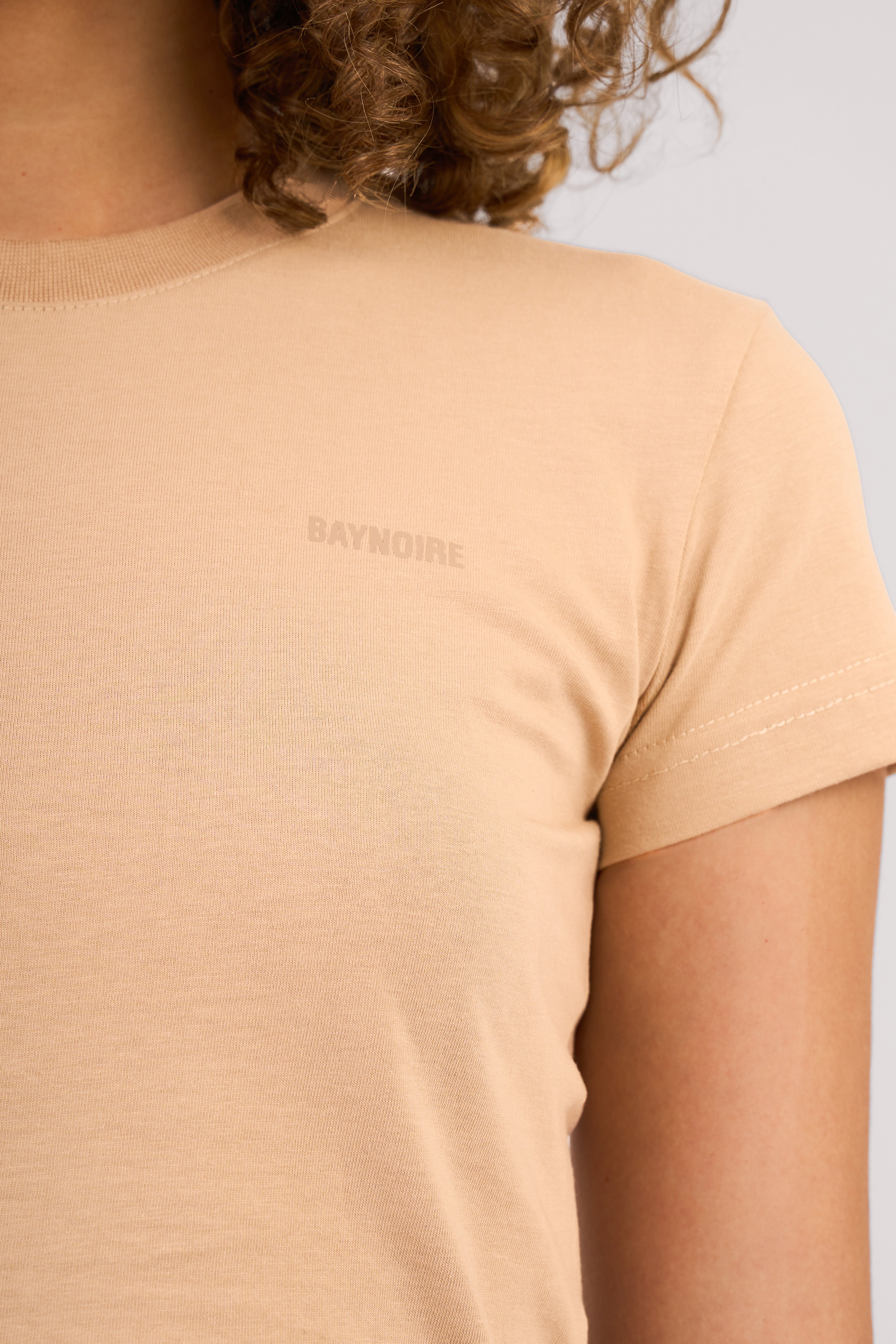 Beige Logo PL Baby Tee