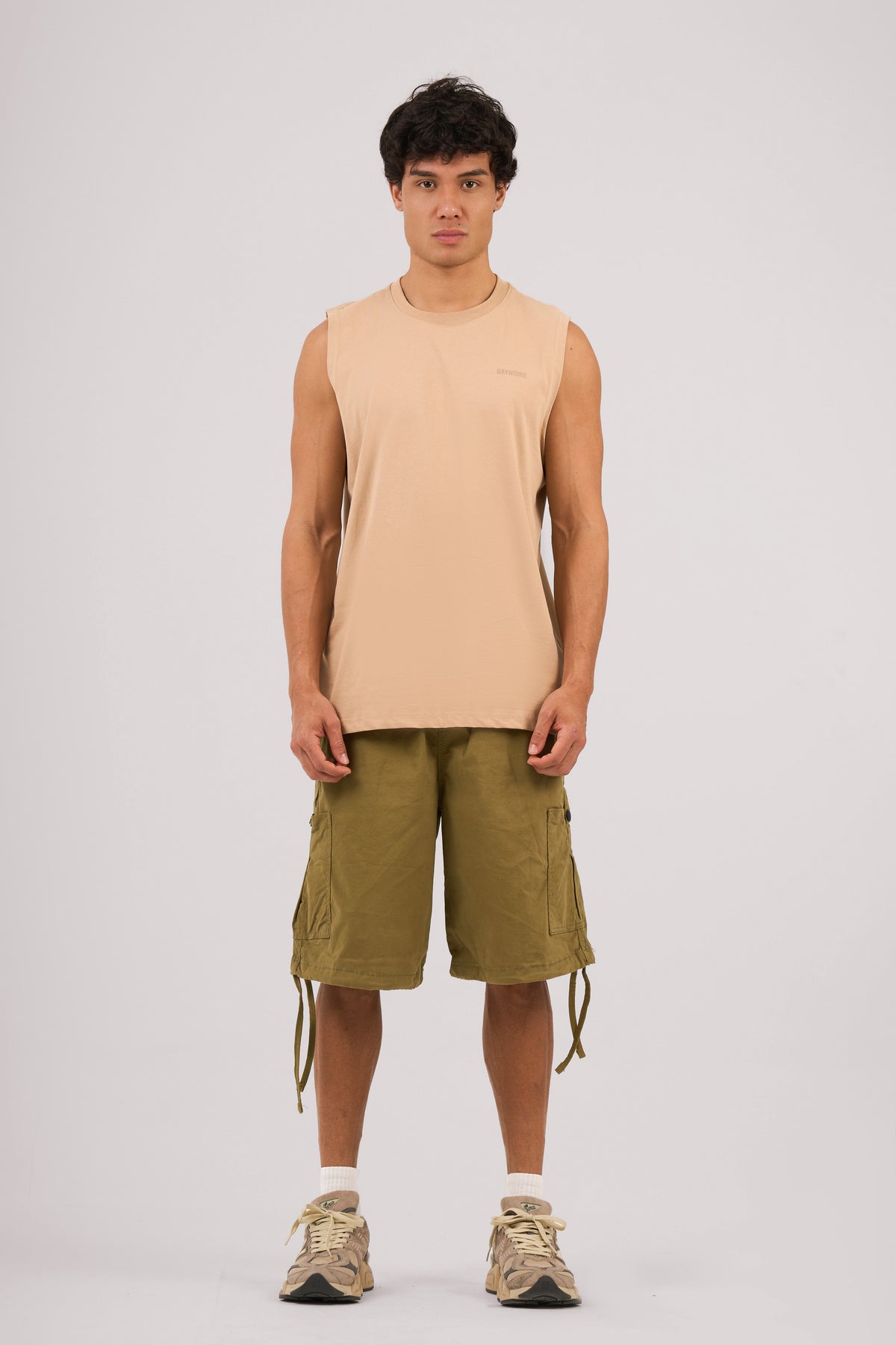 Beige Logo II PL Sleeveless T-shirt