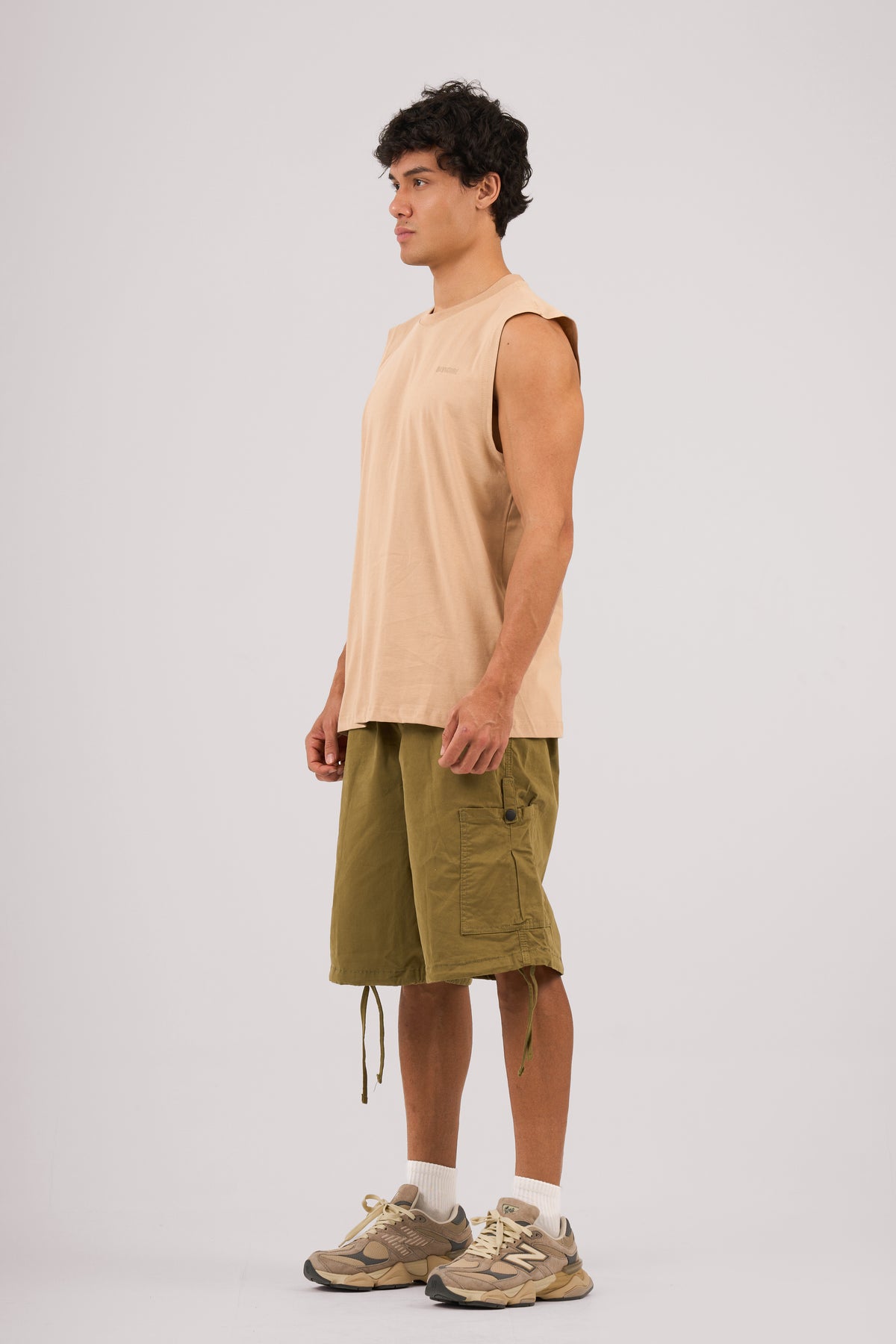 Beige Logo II PL Sleeveless T-shirt