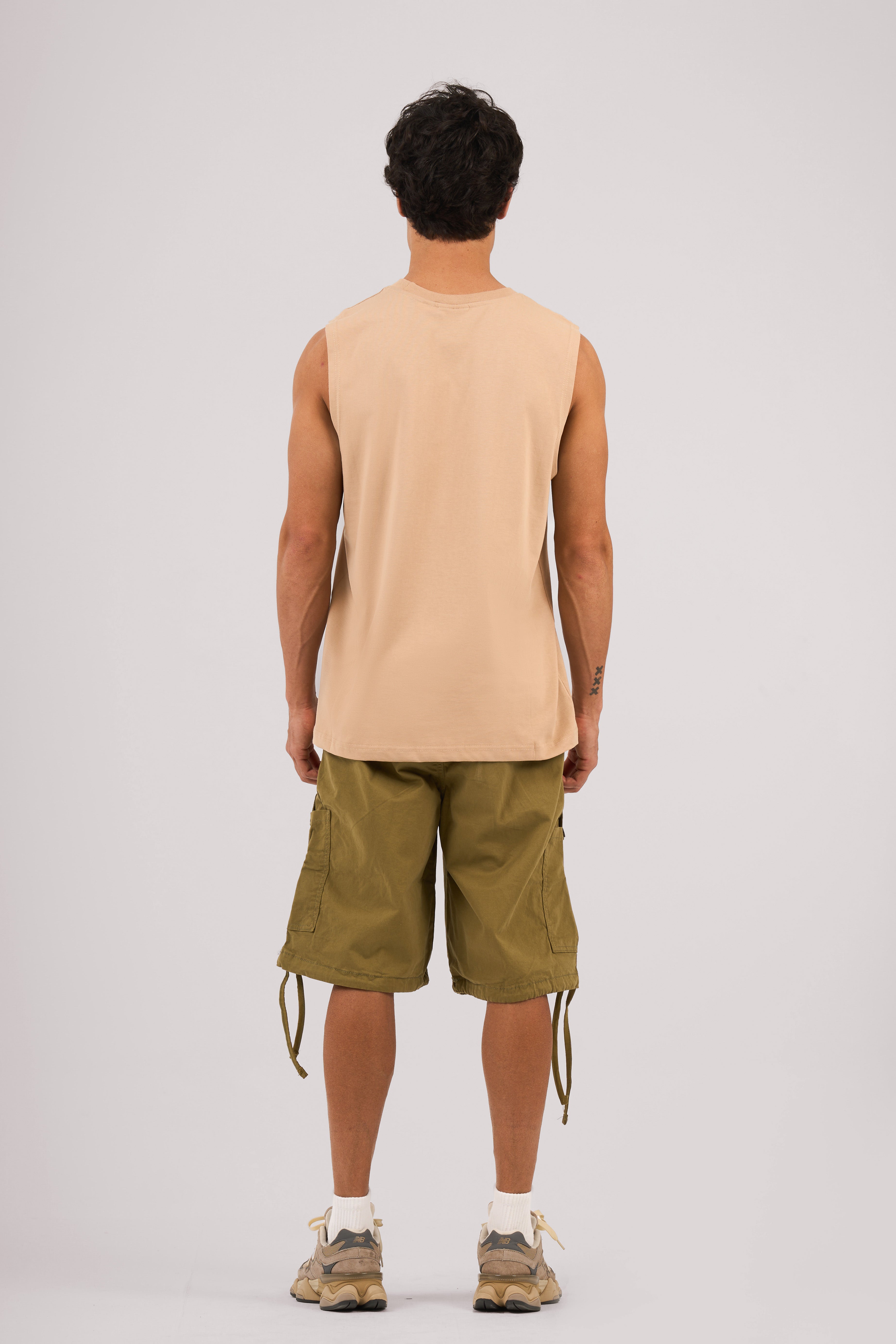Beige Logo II PL Sleeveless T-shirt