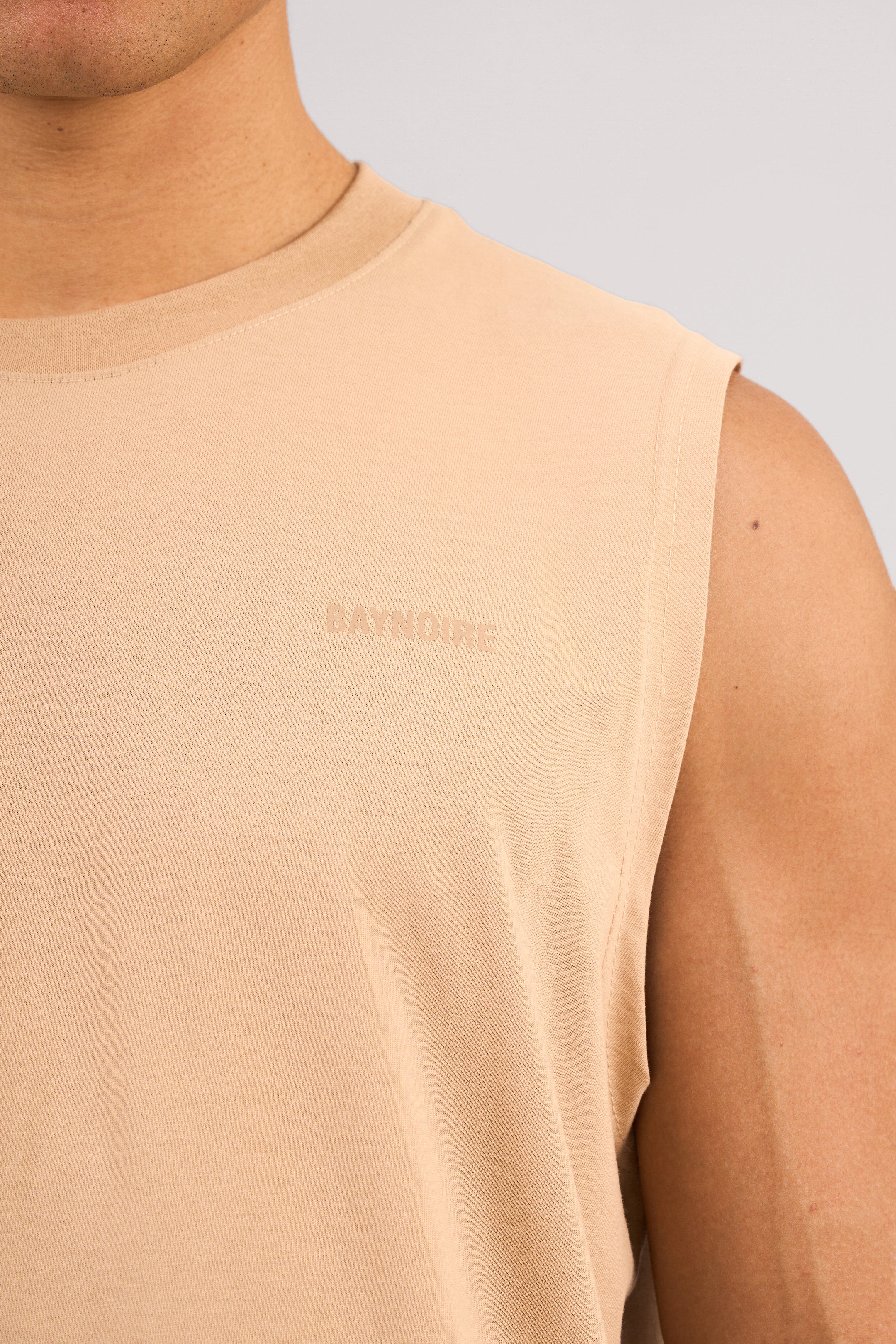 Beige Logo II PL Sleeveless T-shirt