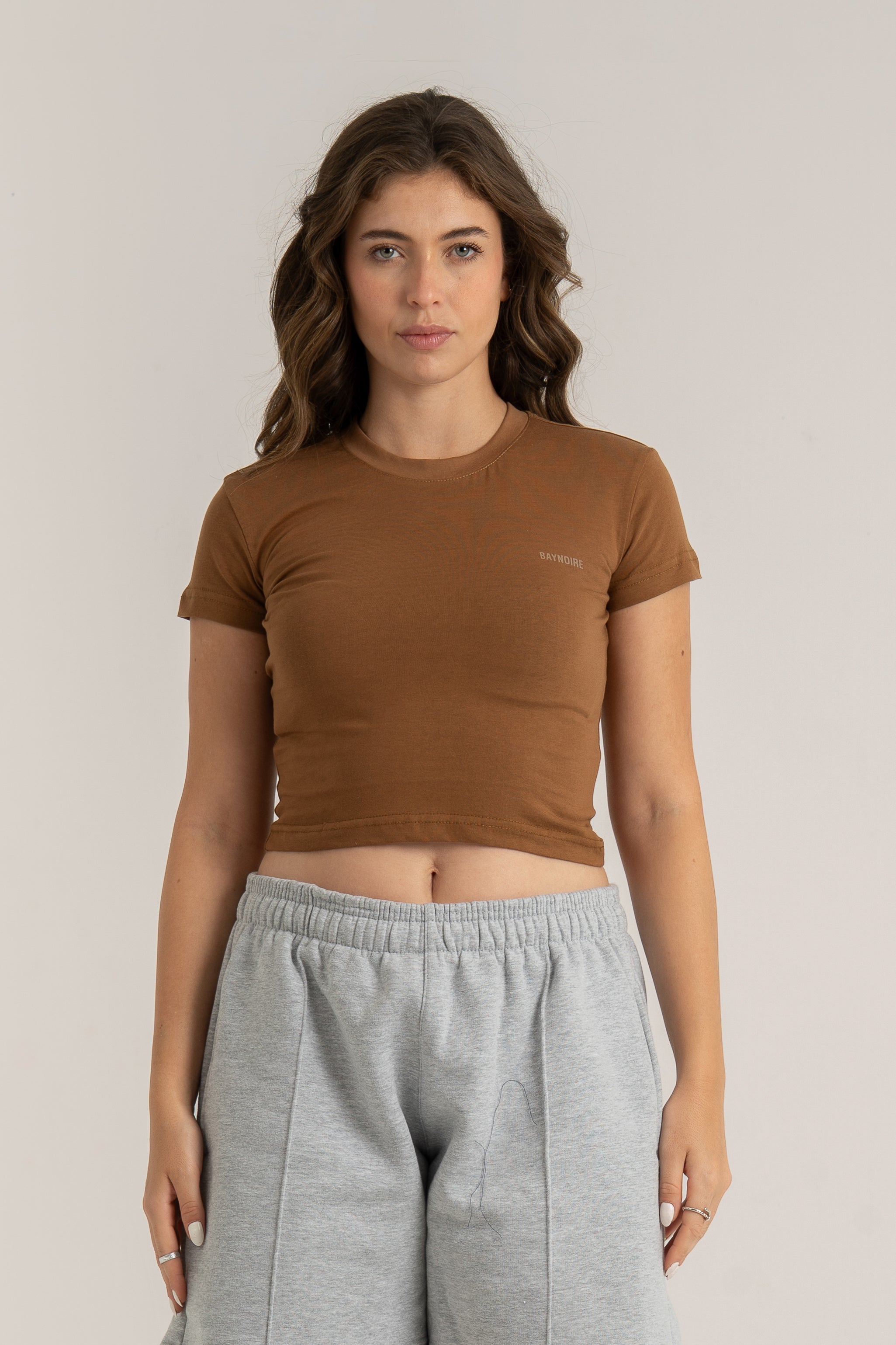 Brown Logo PL Baby Tee