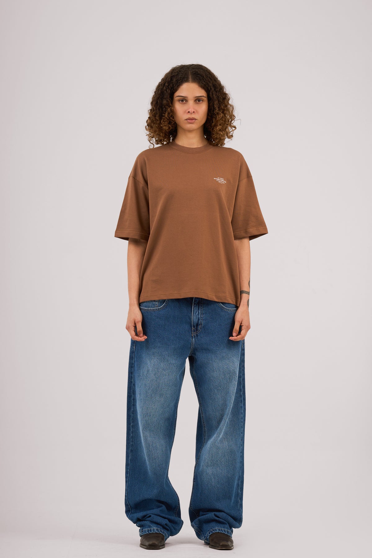 Brown Caprice Club Oversized T-shirt