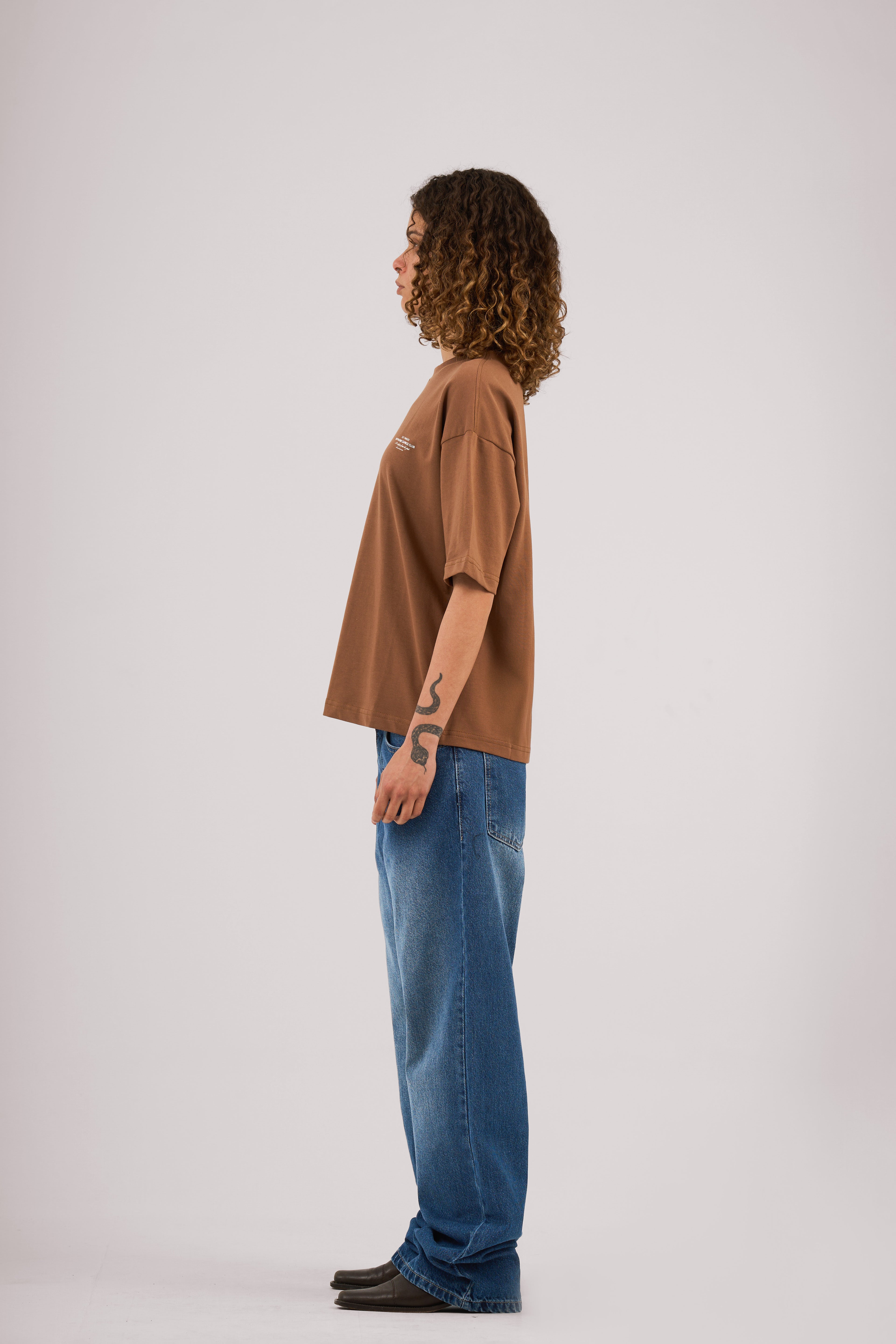 Brown Caprice Club Oversized T-shirt