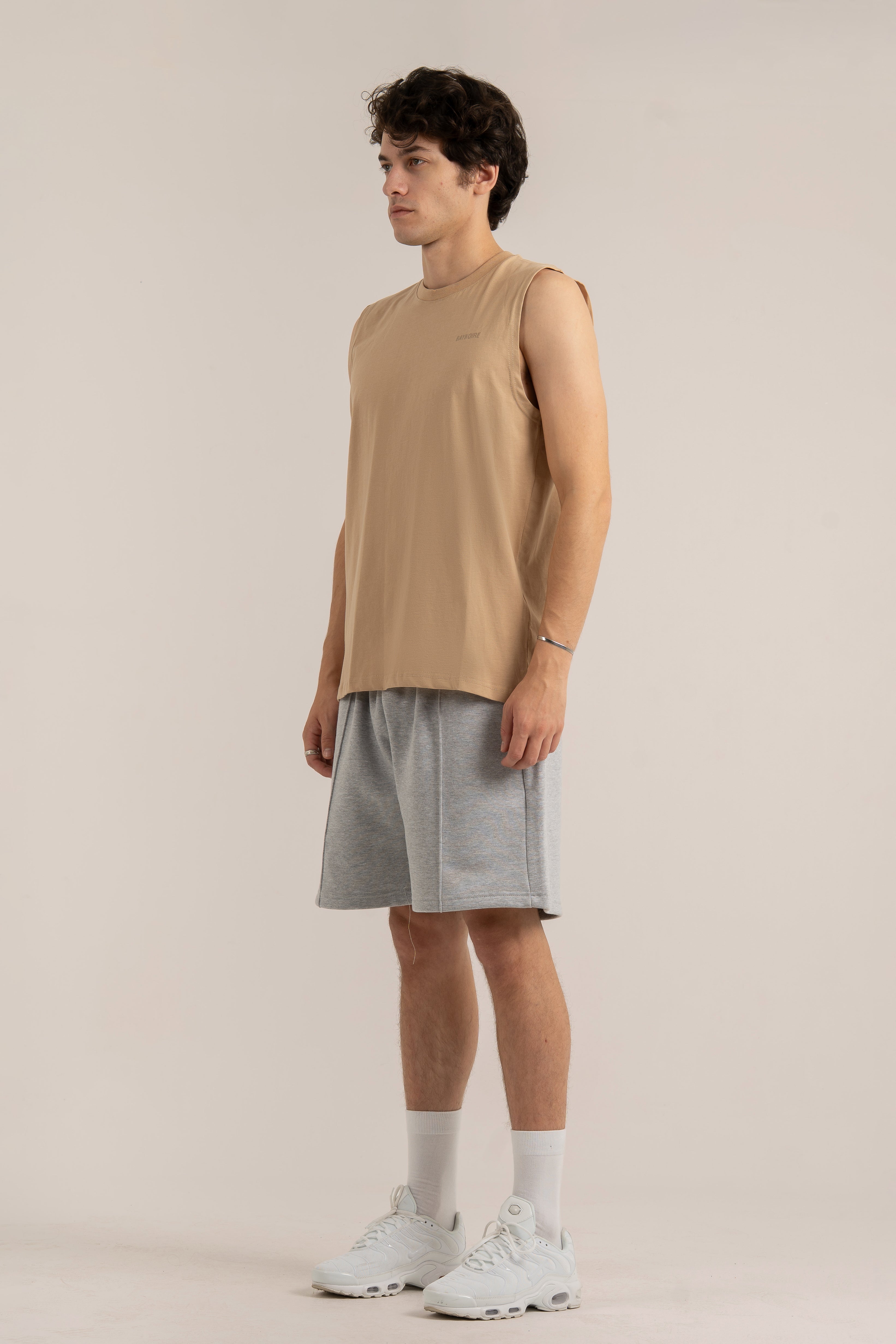 Beige Logo II PL Sleeveless T-shirt
