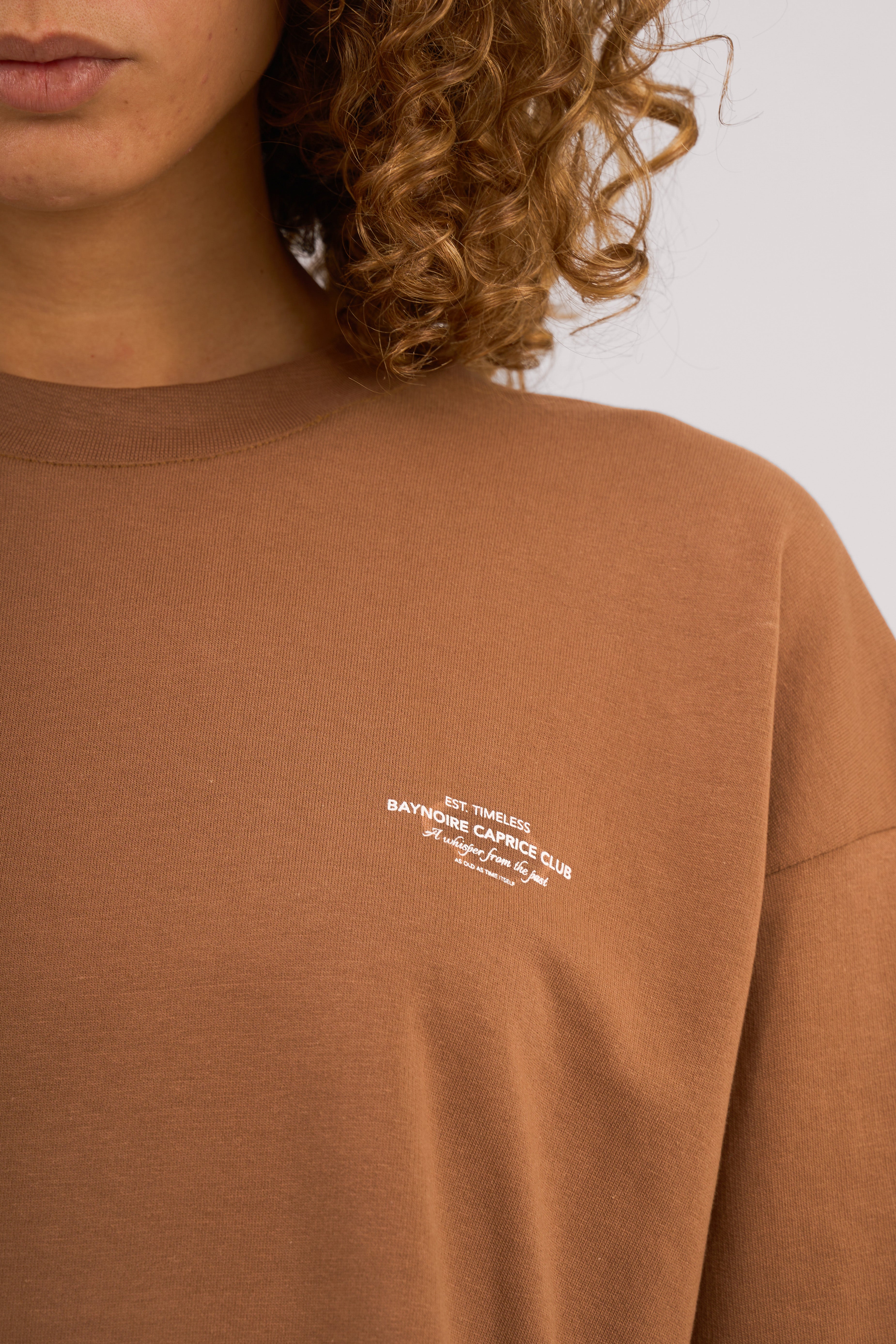 Brown Caprice Club Oversized T-shirt