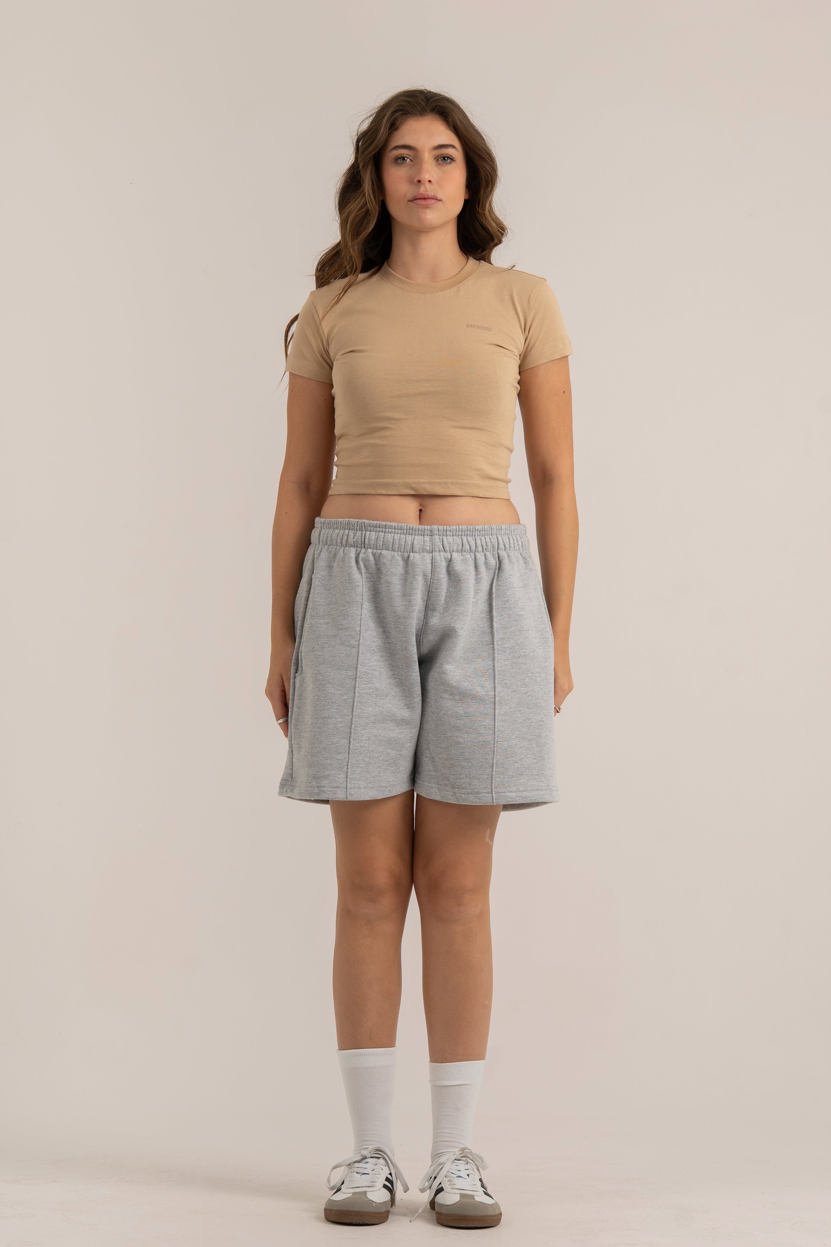 Beige Logo PL Baby Tee