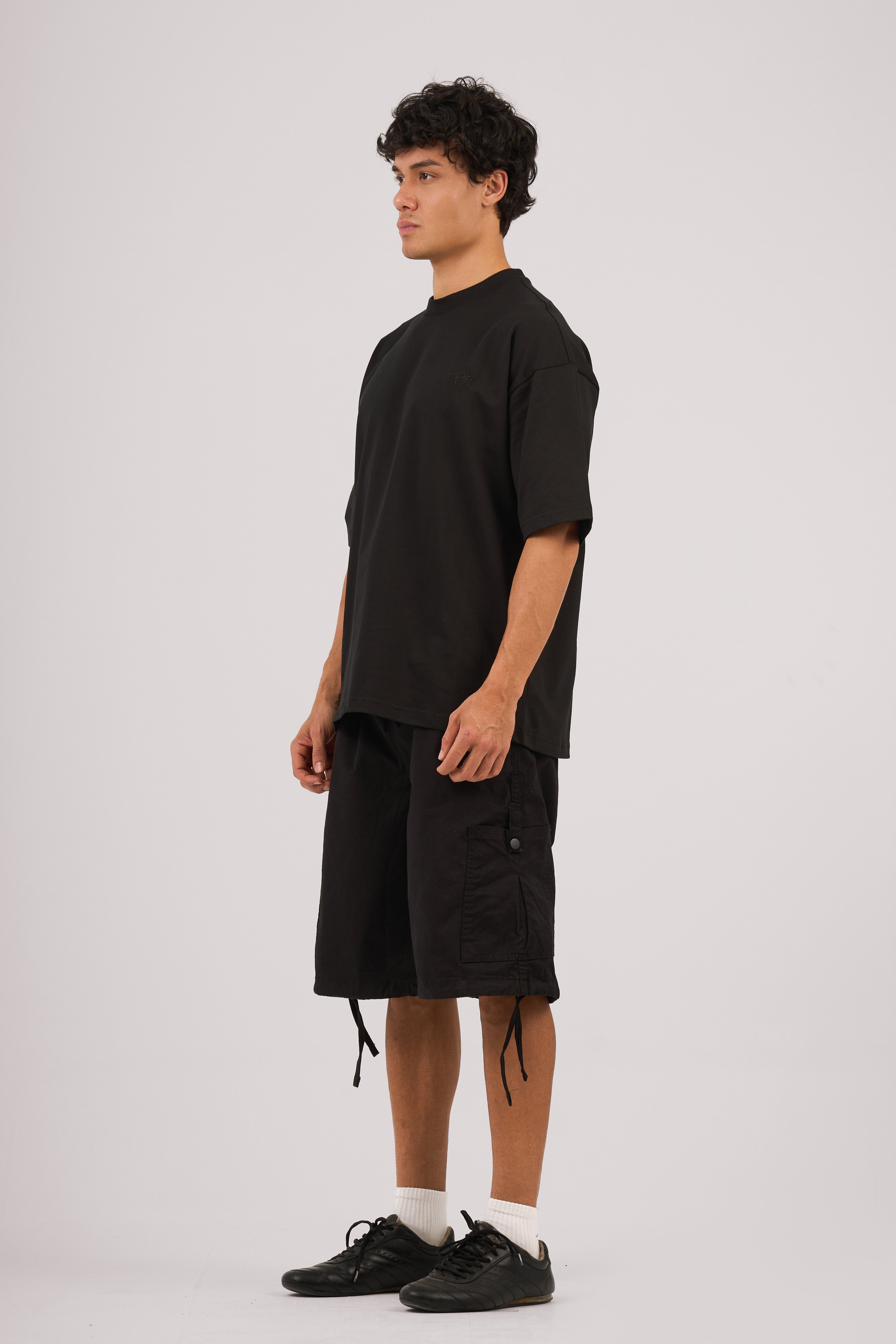 Black Cargo Shorts