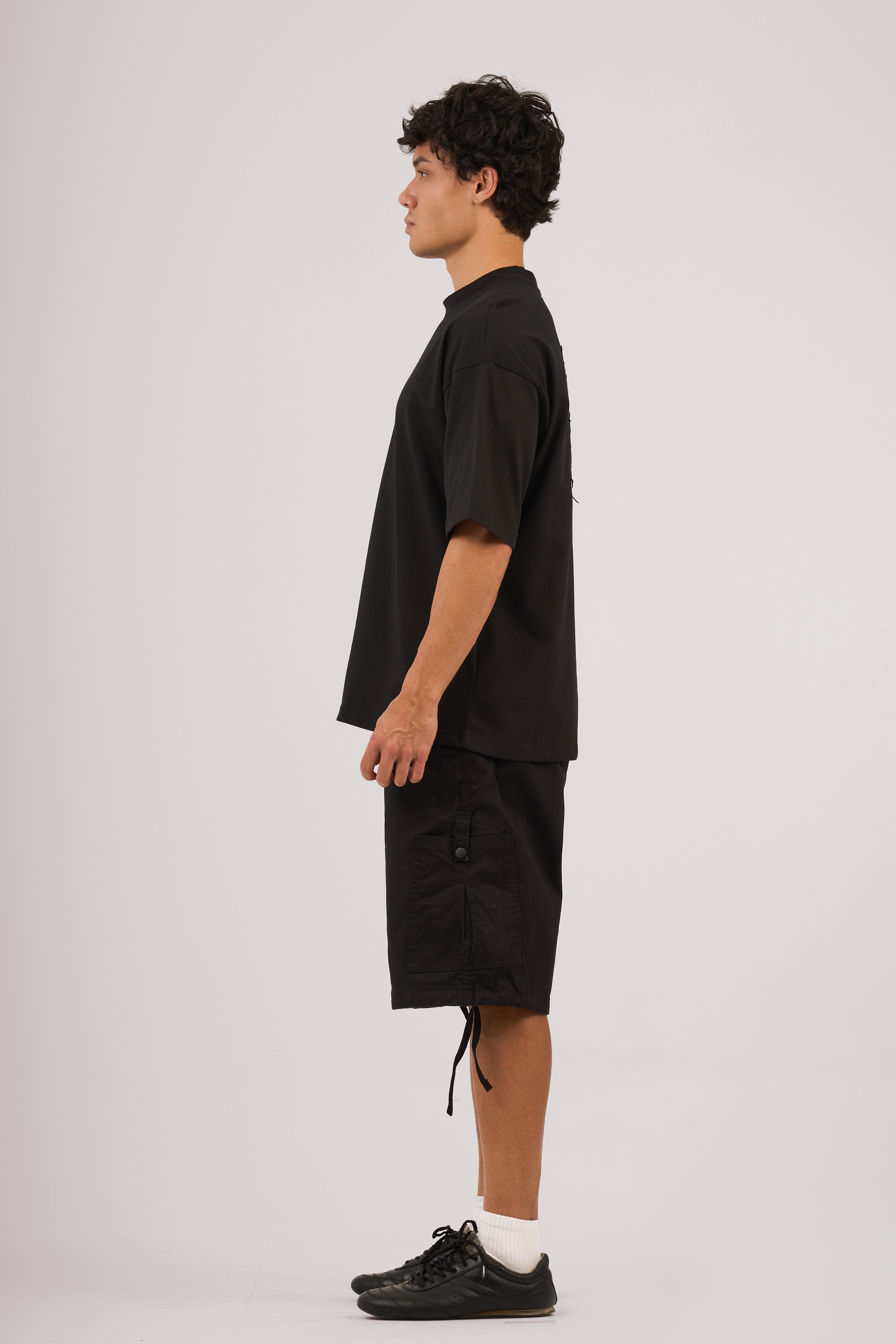 Black Cargo Shorts