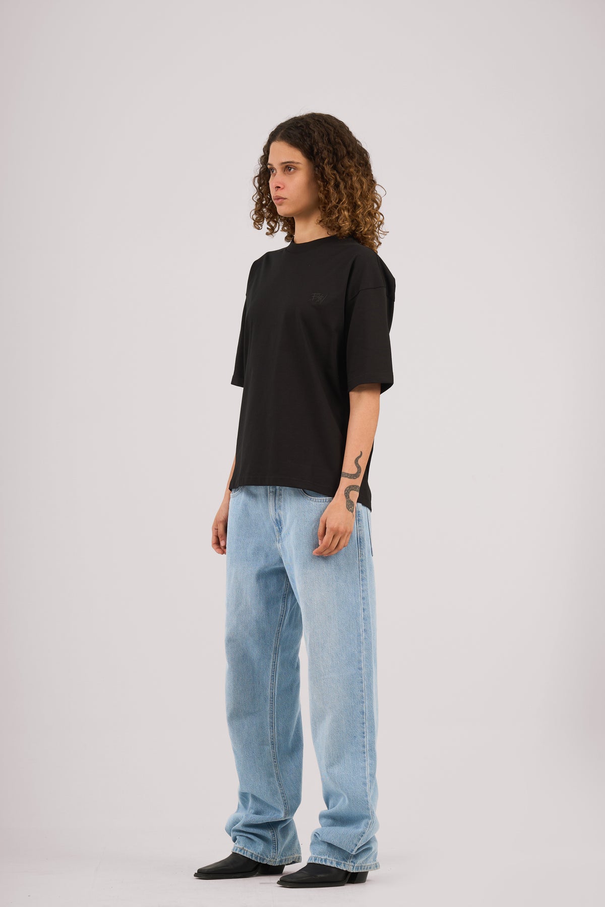 Black Varsity BYN Oversized T-shirt
