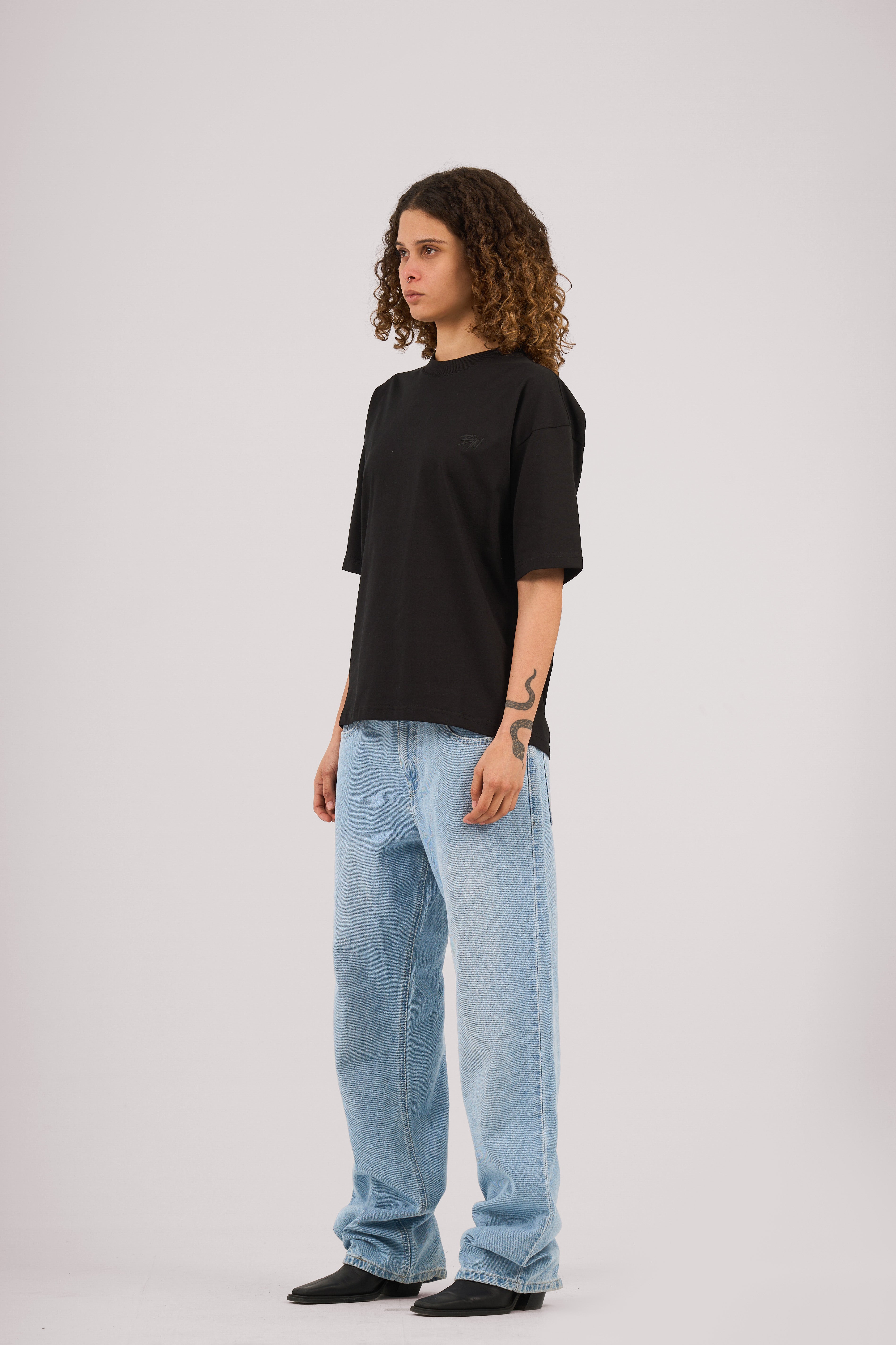 Black Varsity BYN Oversized T-shirt