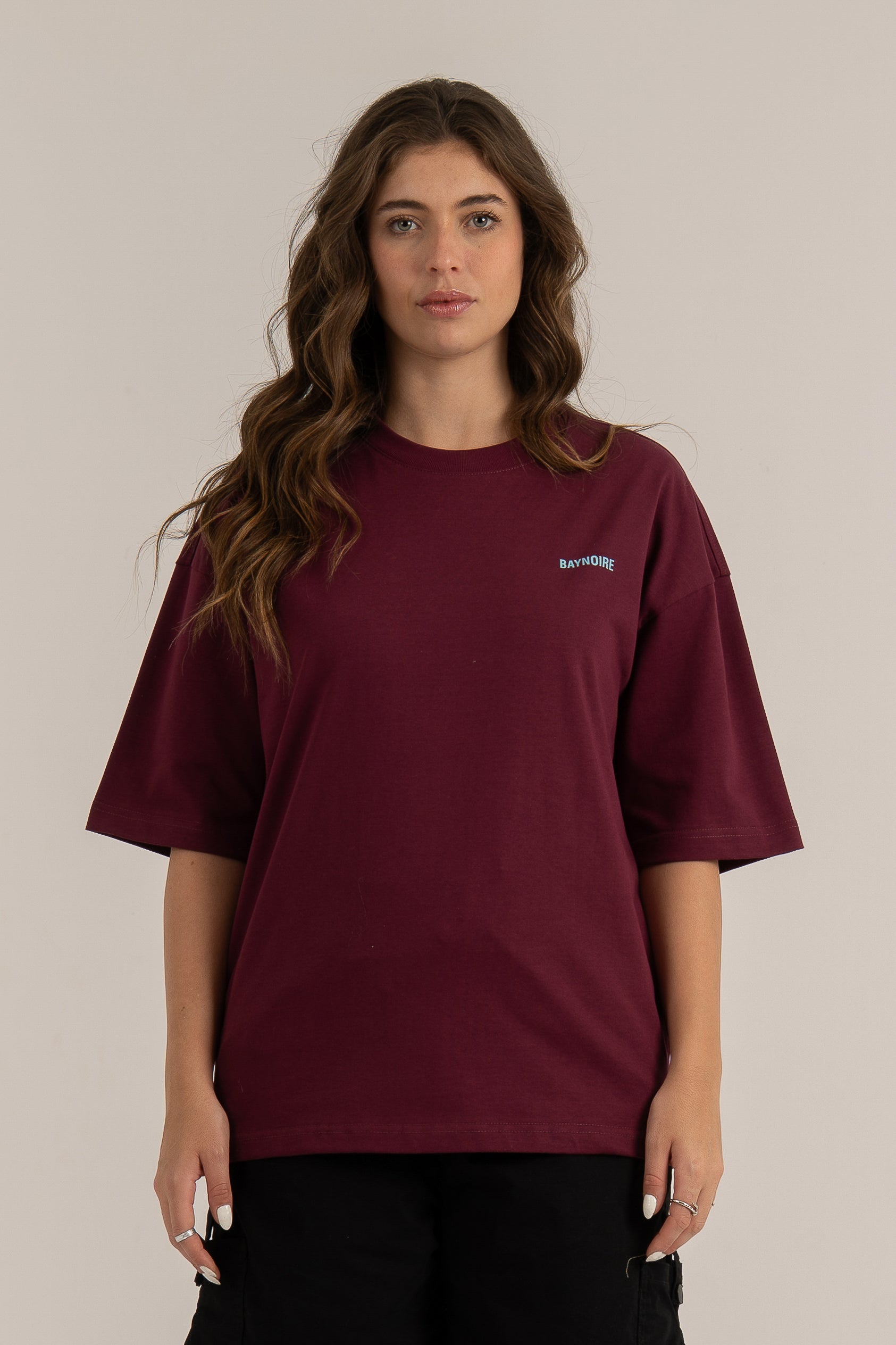 Burgundy Logo II PL Oversized T-shirt