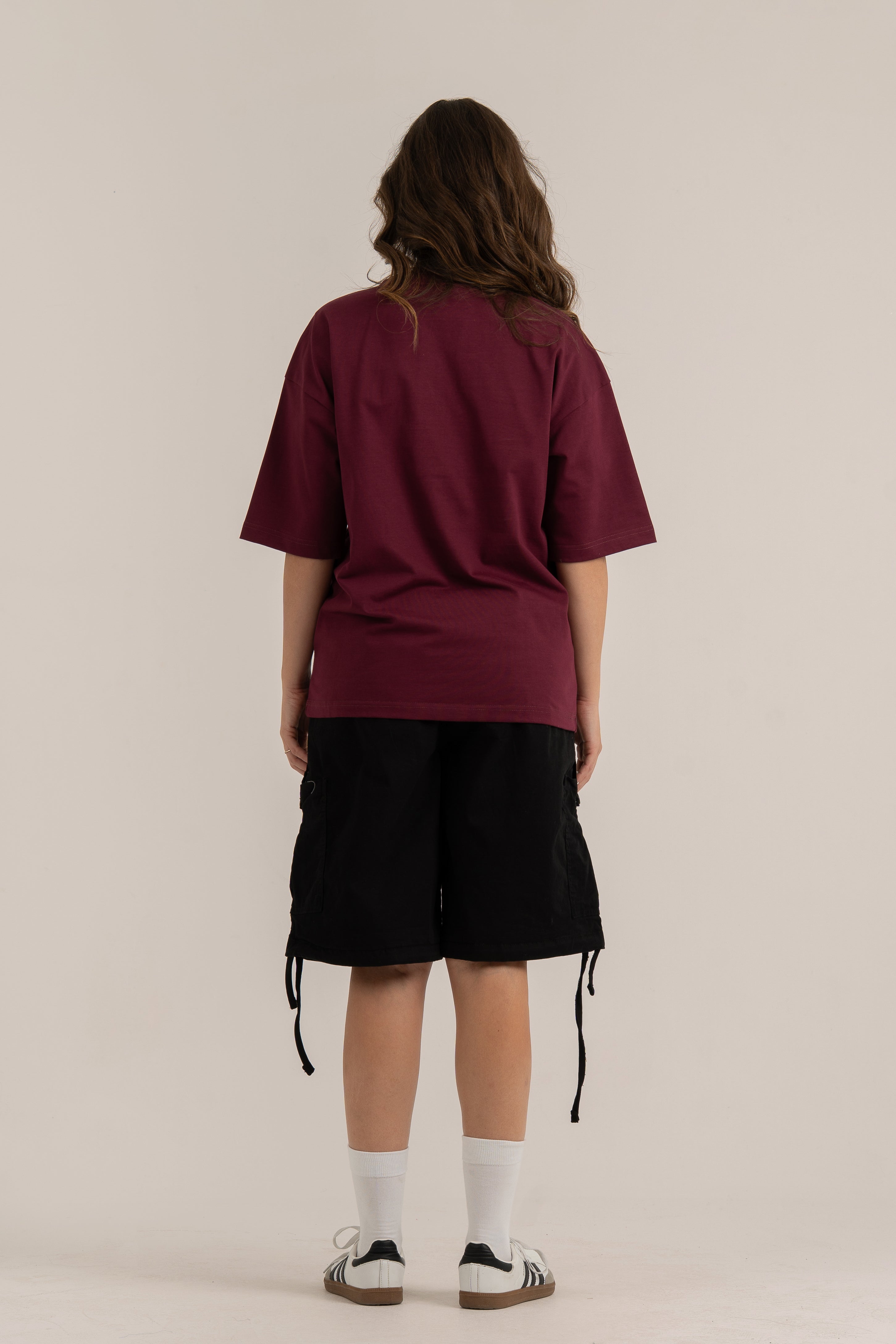 Burgundy Logo II PL Oversized T-shirt