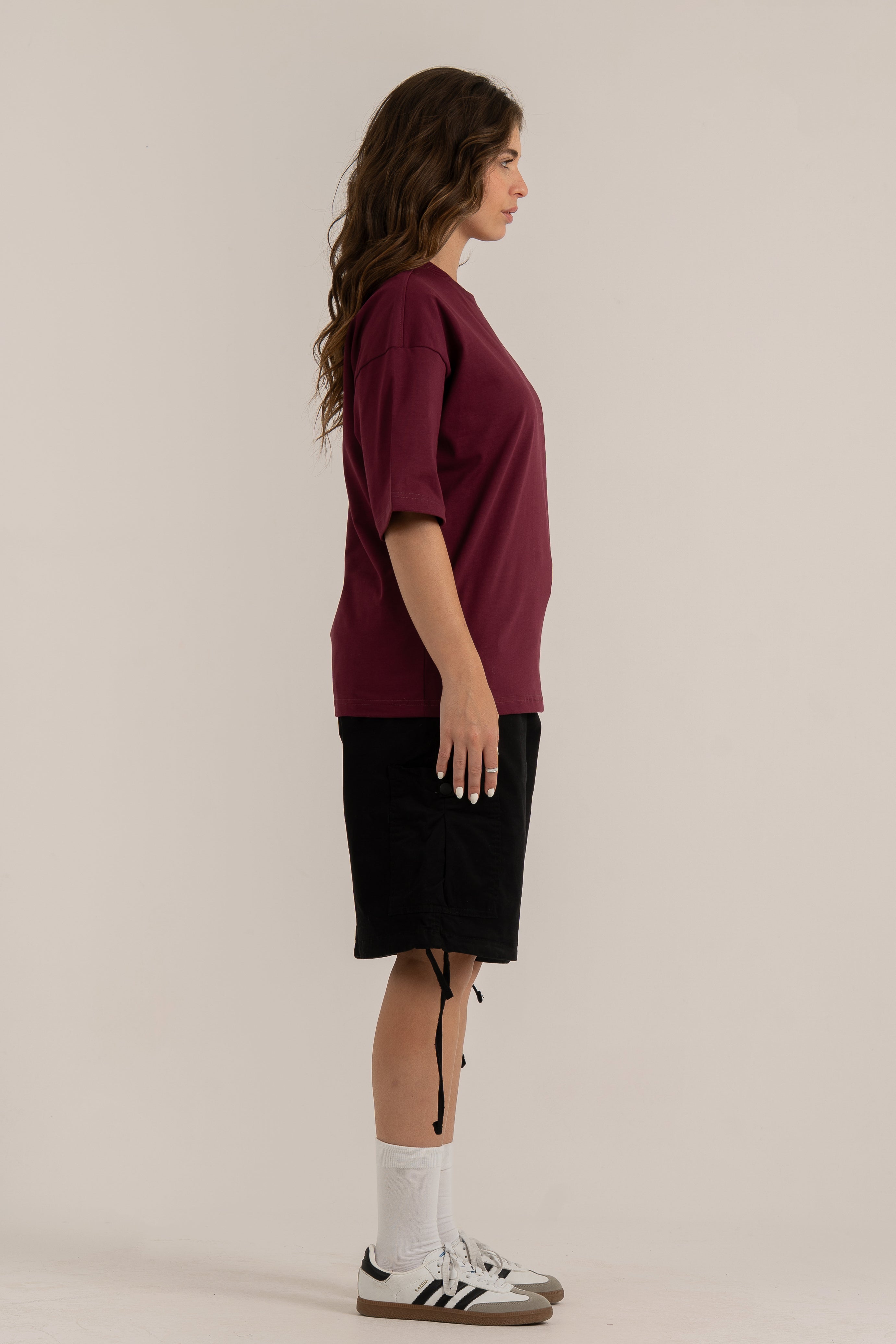 Burgundy Logo II PL Oversized T-shirt