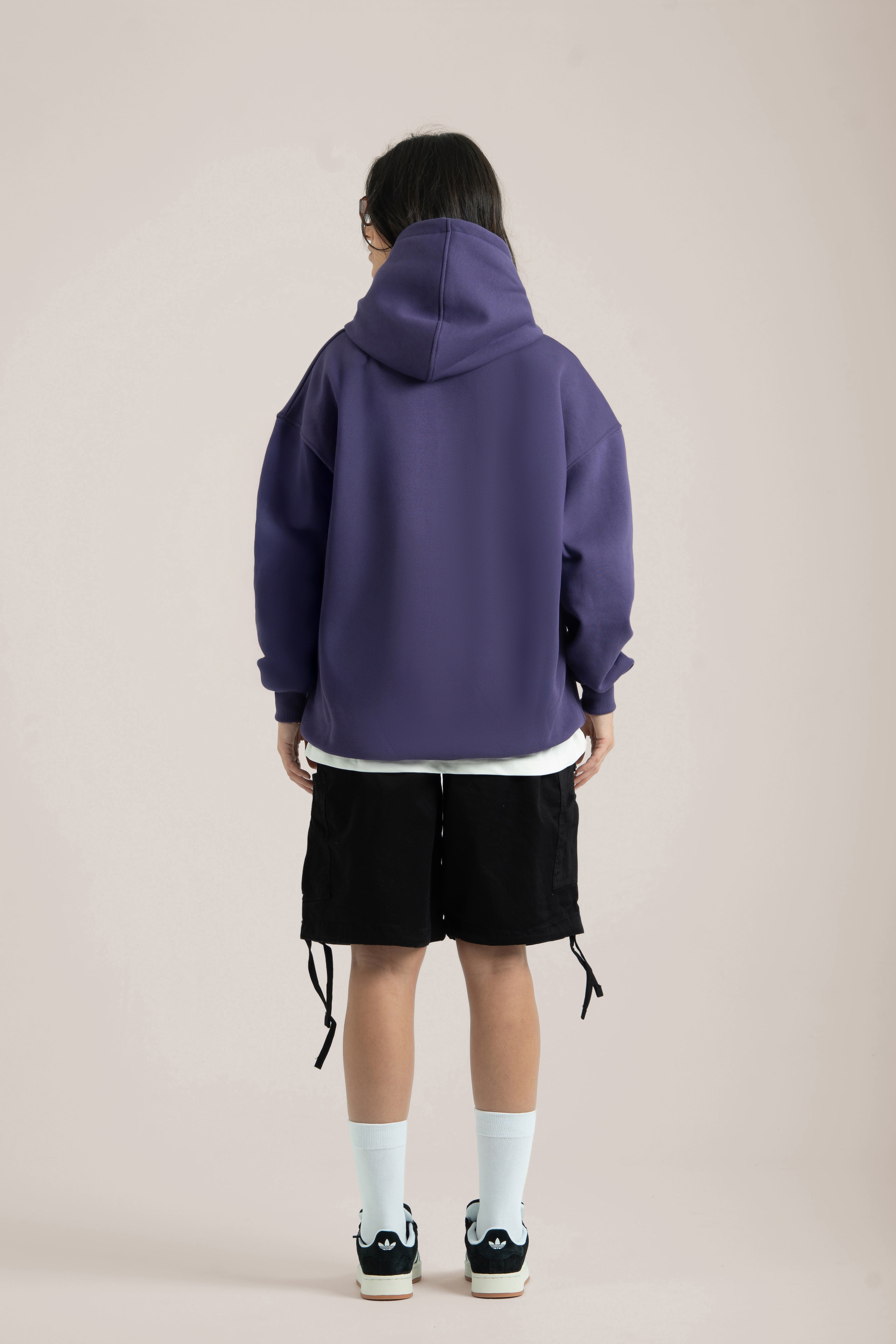 Purple Logo II PL Oversized Hoodie