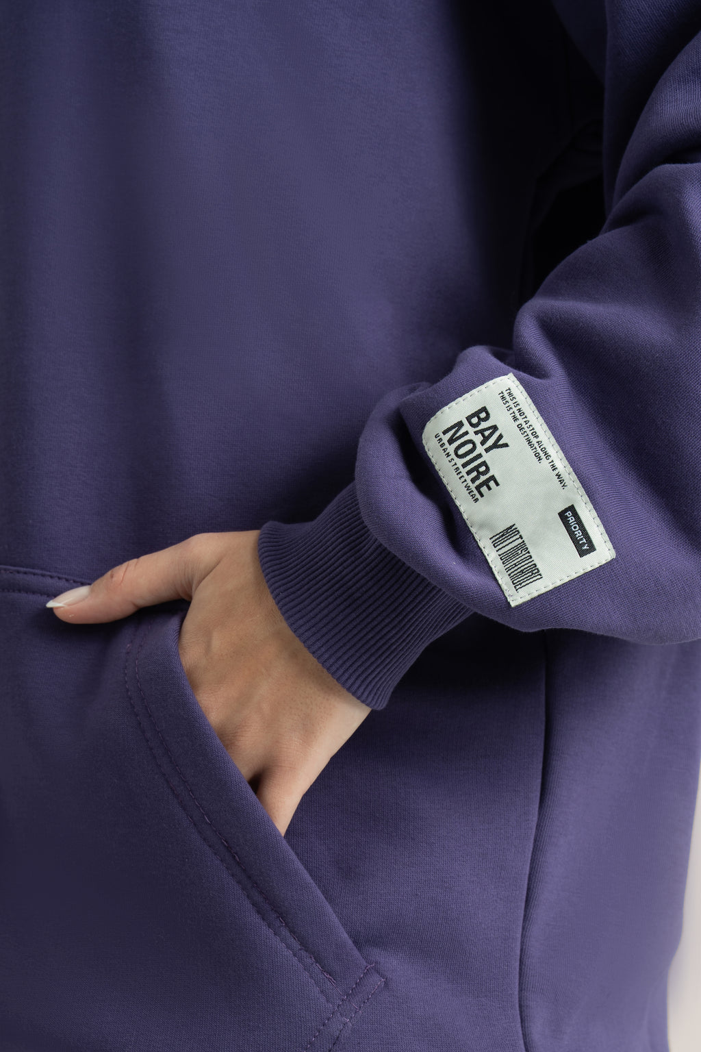 Purple Logo II PL Oversized Hoodie