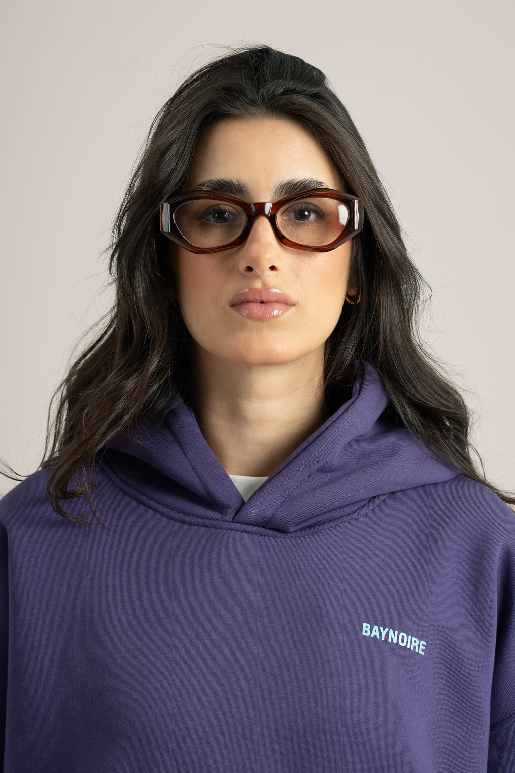 Purple Logo II PL Oversized Hoodie