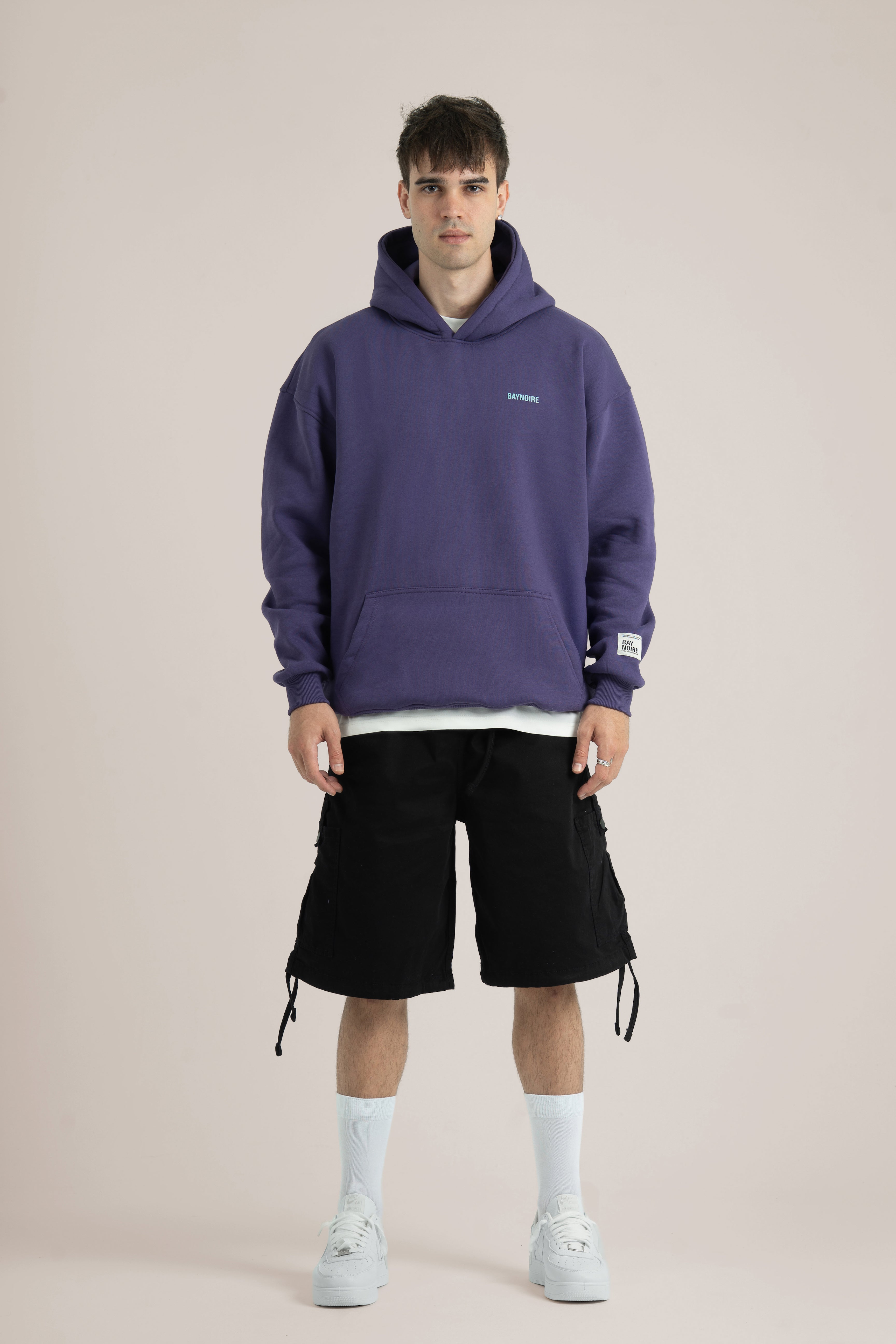 Purple Logo II PL Oversized Hoodie