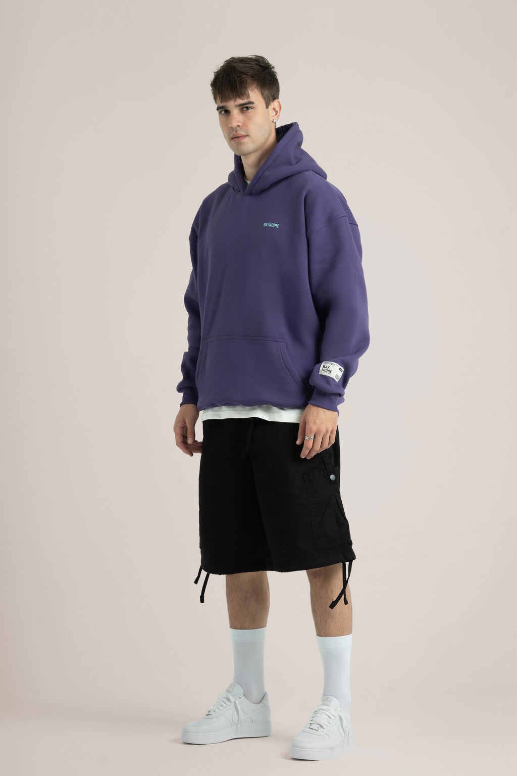 Purple Logo II PL Oversized Hoodie