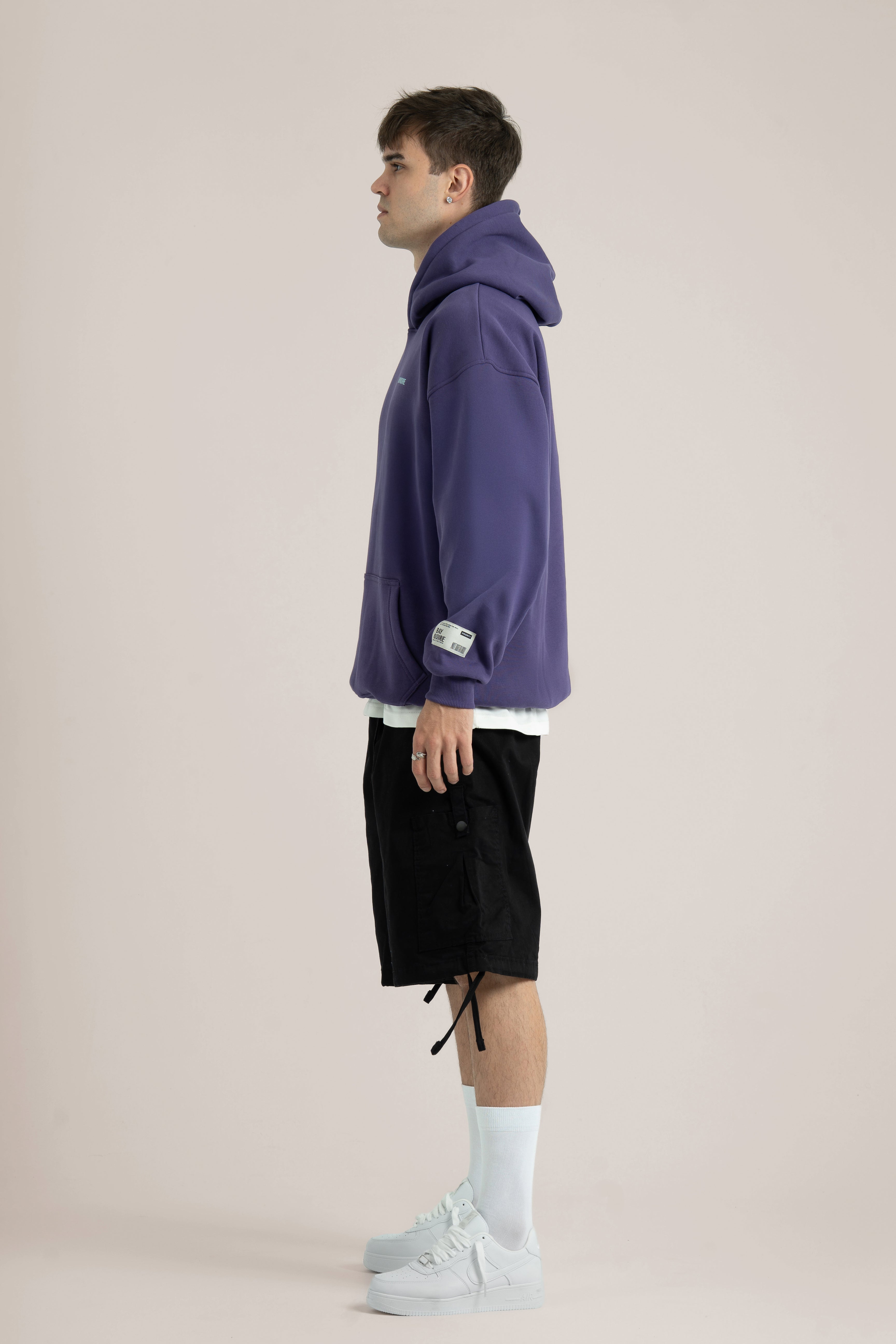 Purple Logo II PL Oversized Hoodie