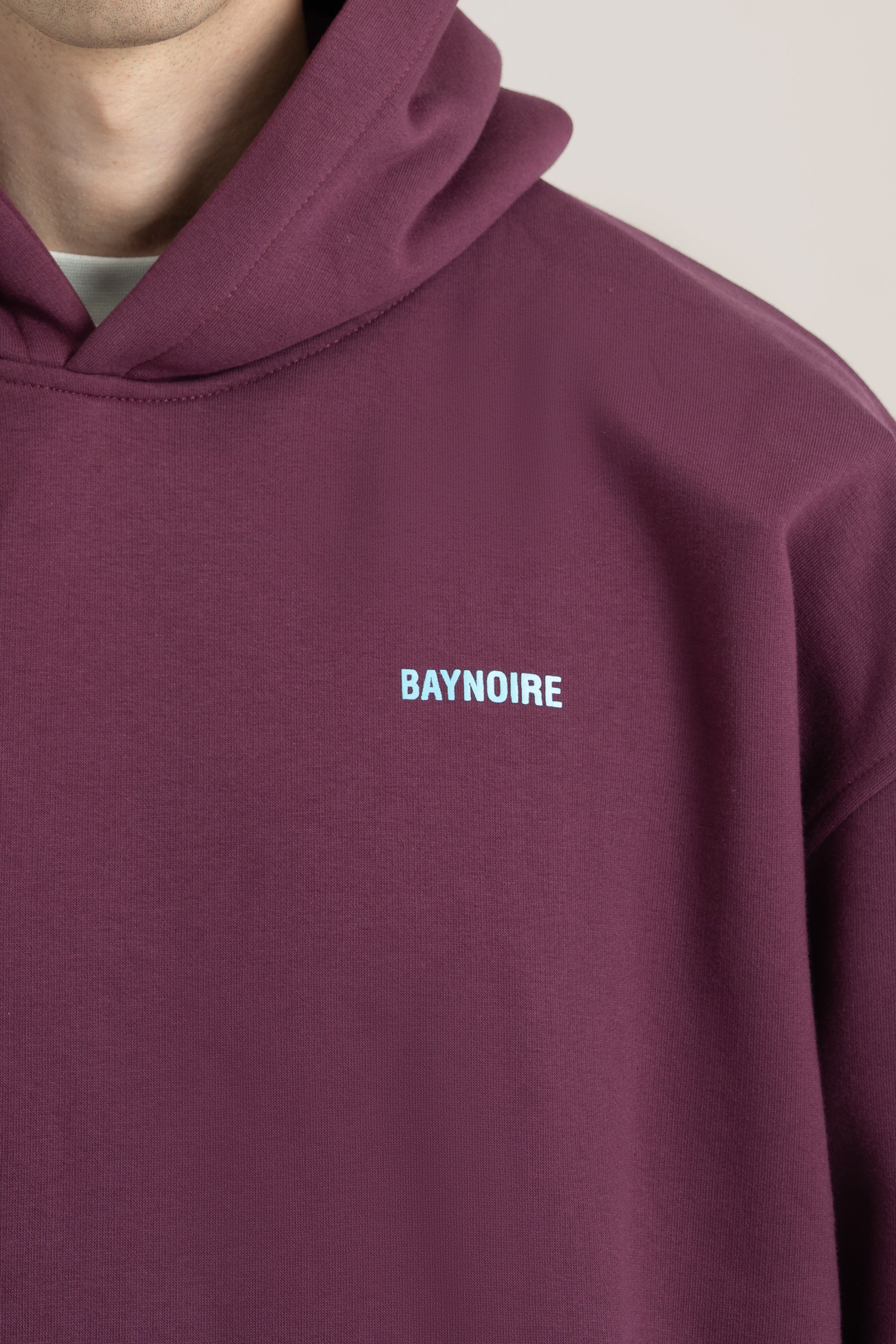 Burgundy Logo II PL Oversized Hoodie