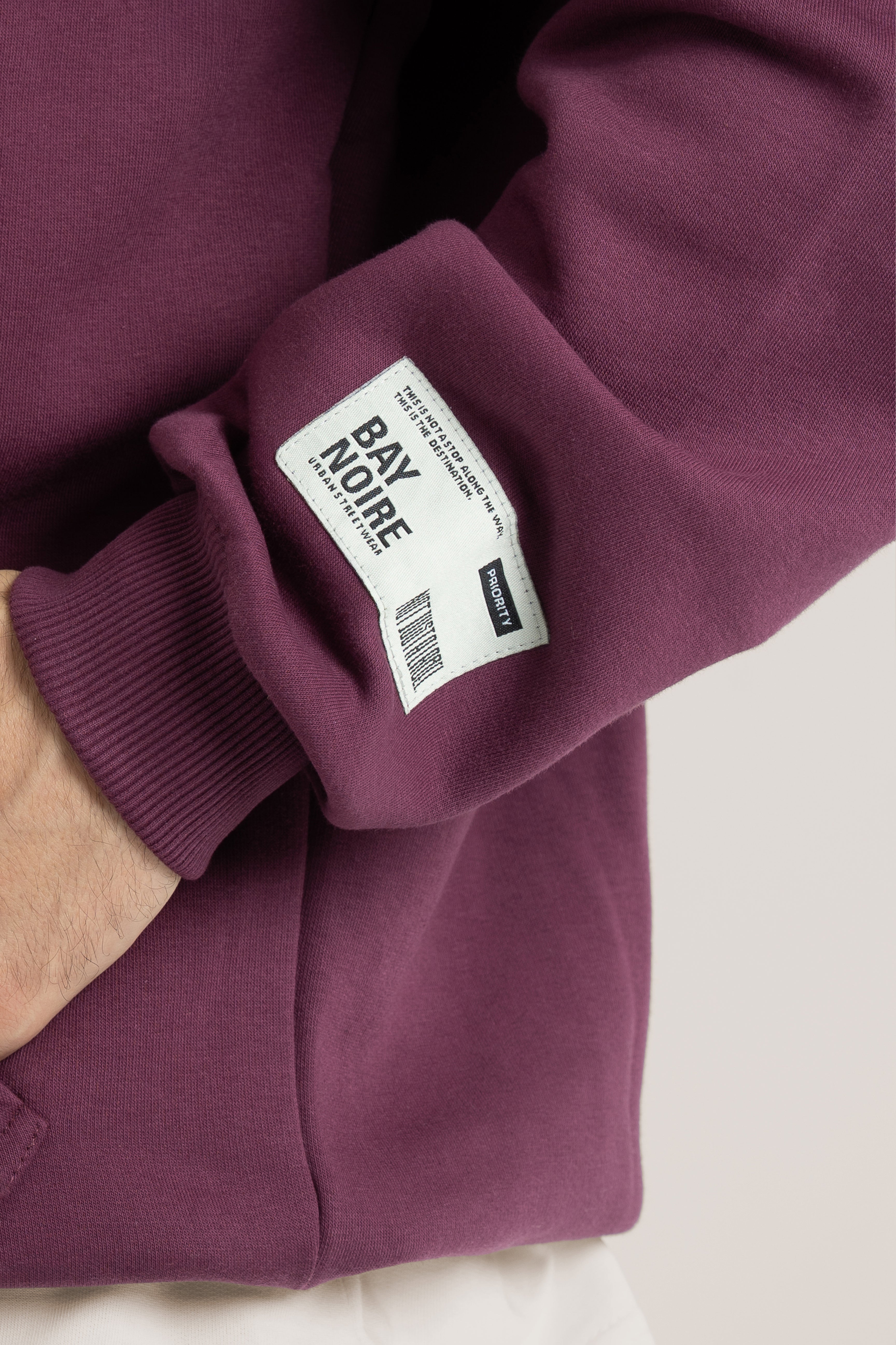 Burgundy Logo II PL Oversized Hoodie