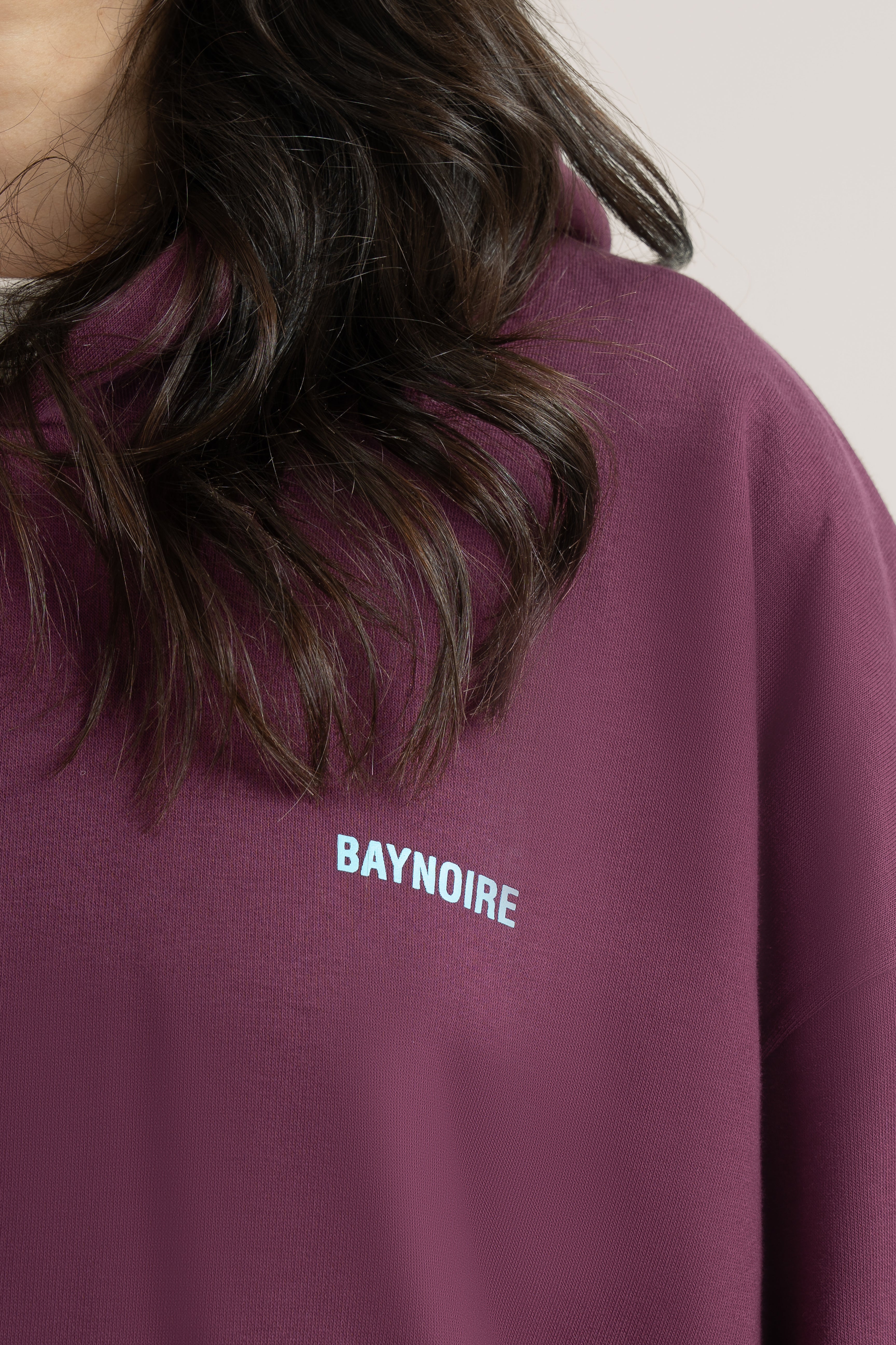 Burgundy Logo II PL Oversized Hoodie