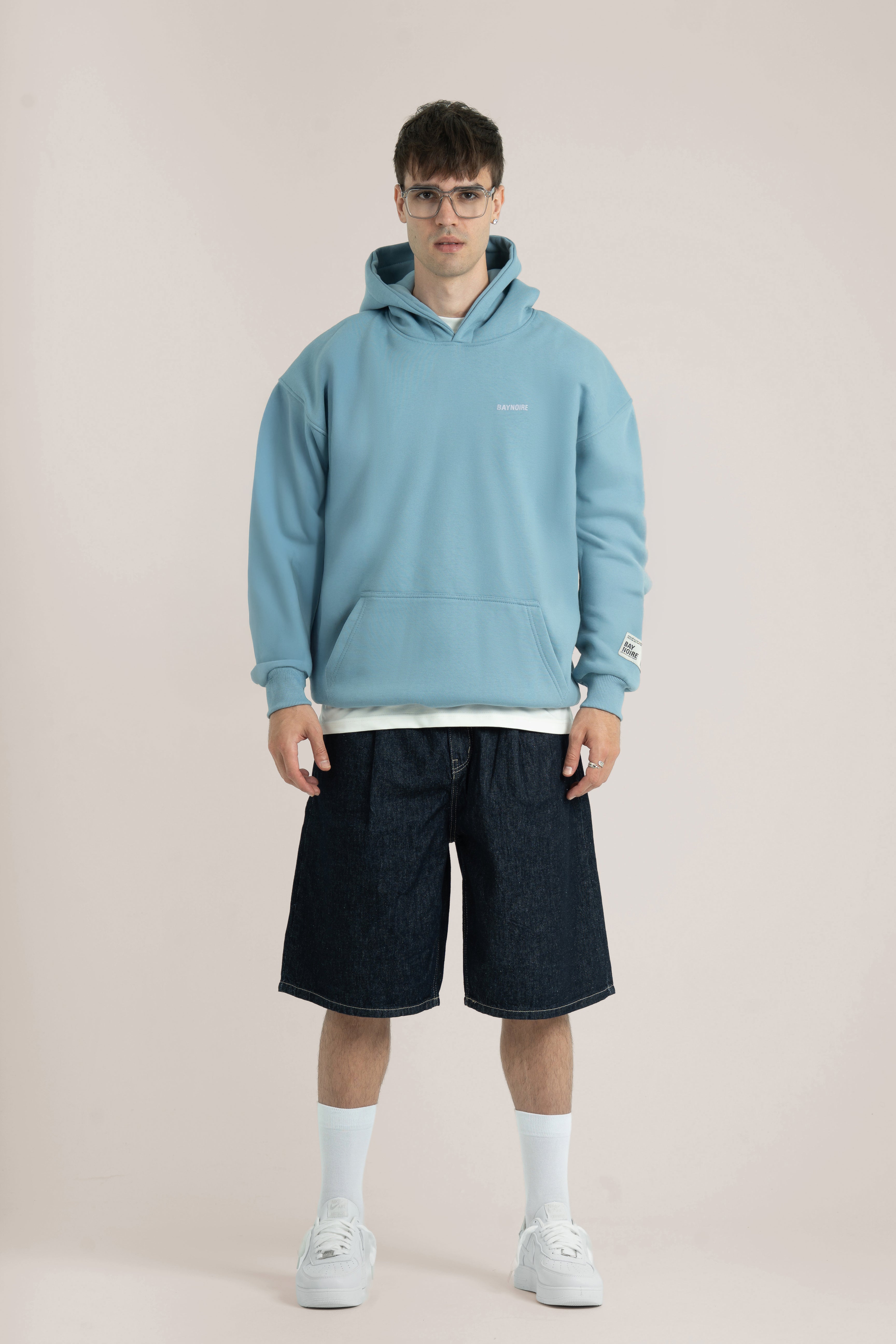 Baby Blue Logo II PL Oversized Hoodie