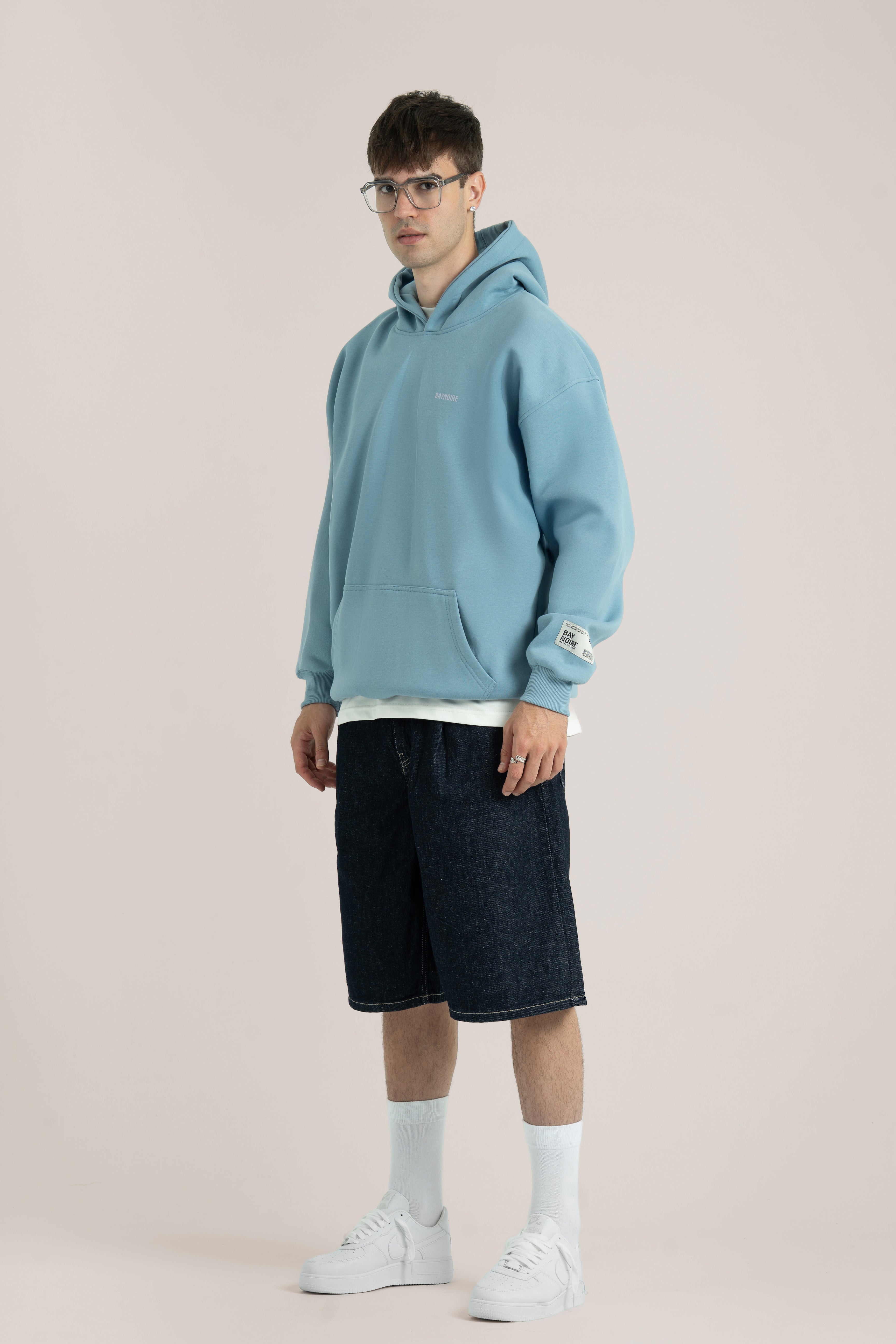 Baby Blue Logo II PL Oversized Hoodie