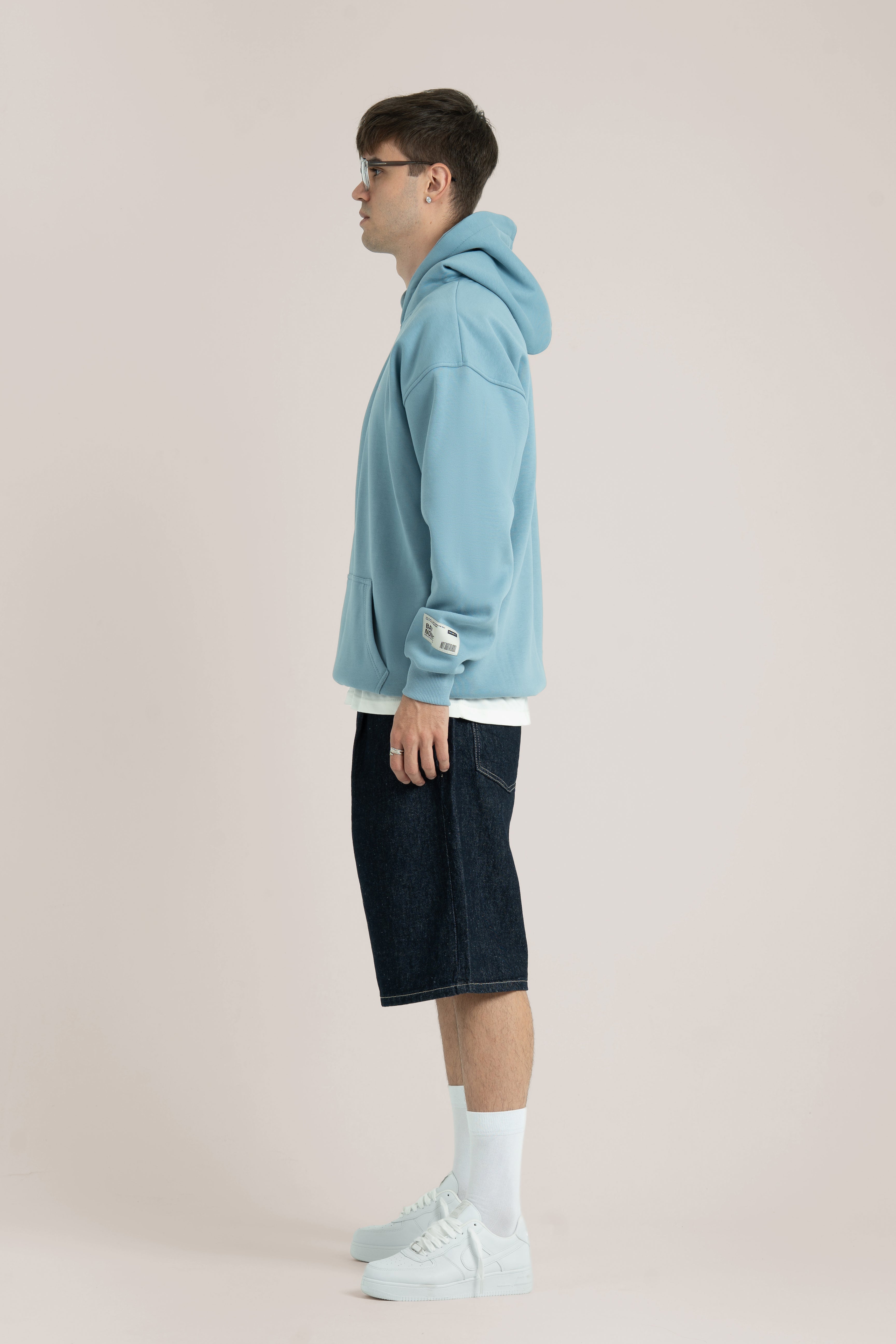 Baby Blue Logo II PL Oversized Hoodie