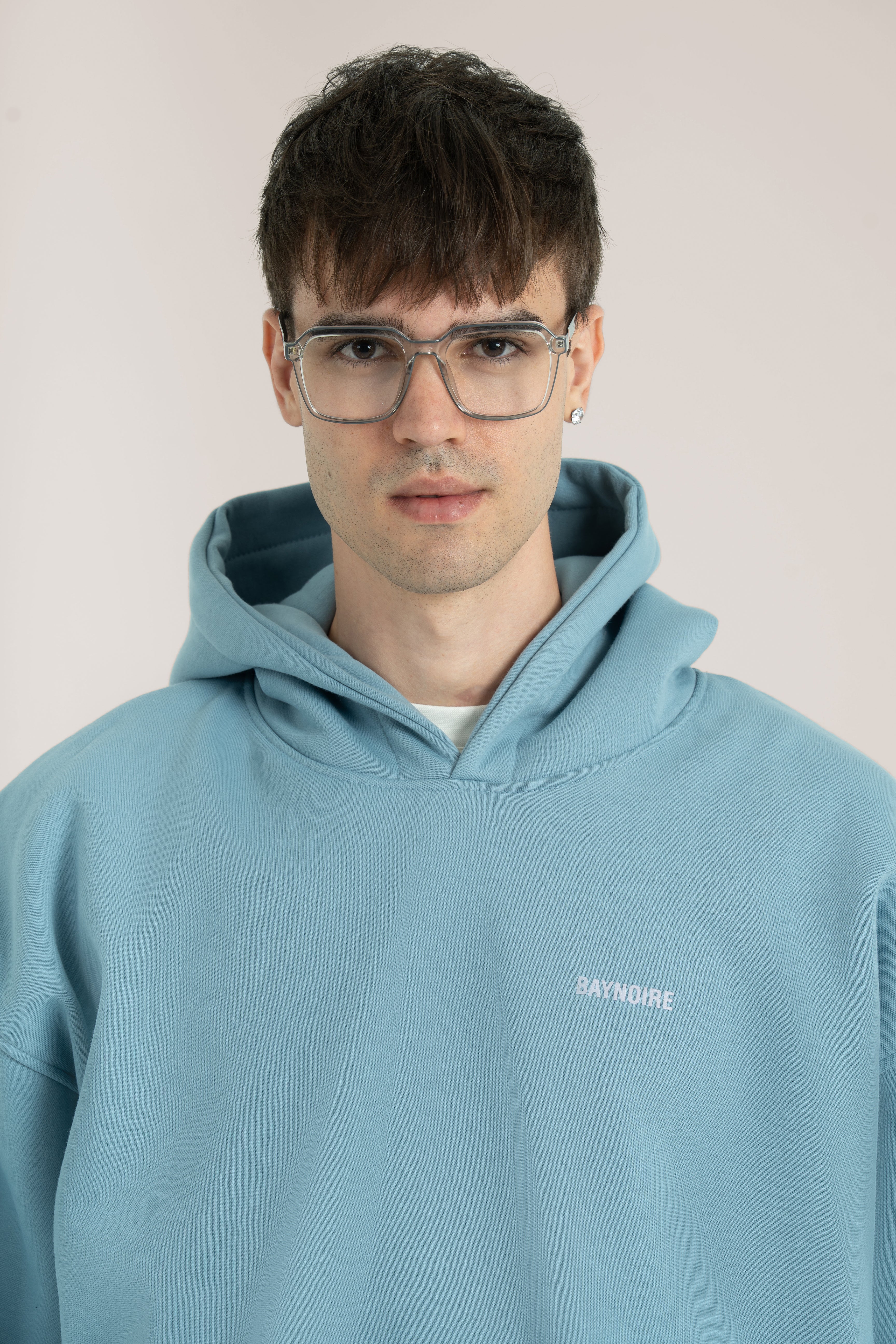Baby Blue Logo II PL Oversized Hoodie