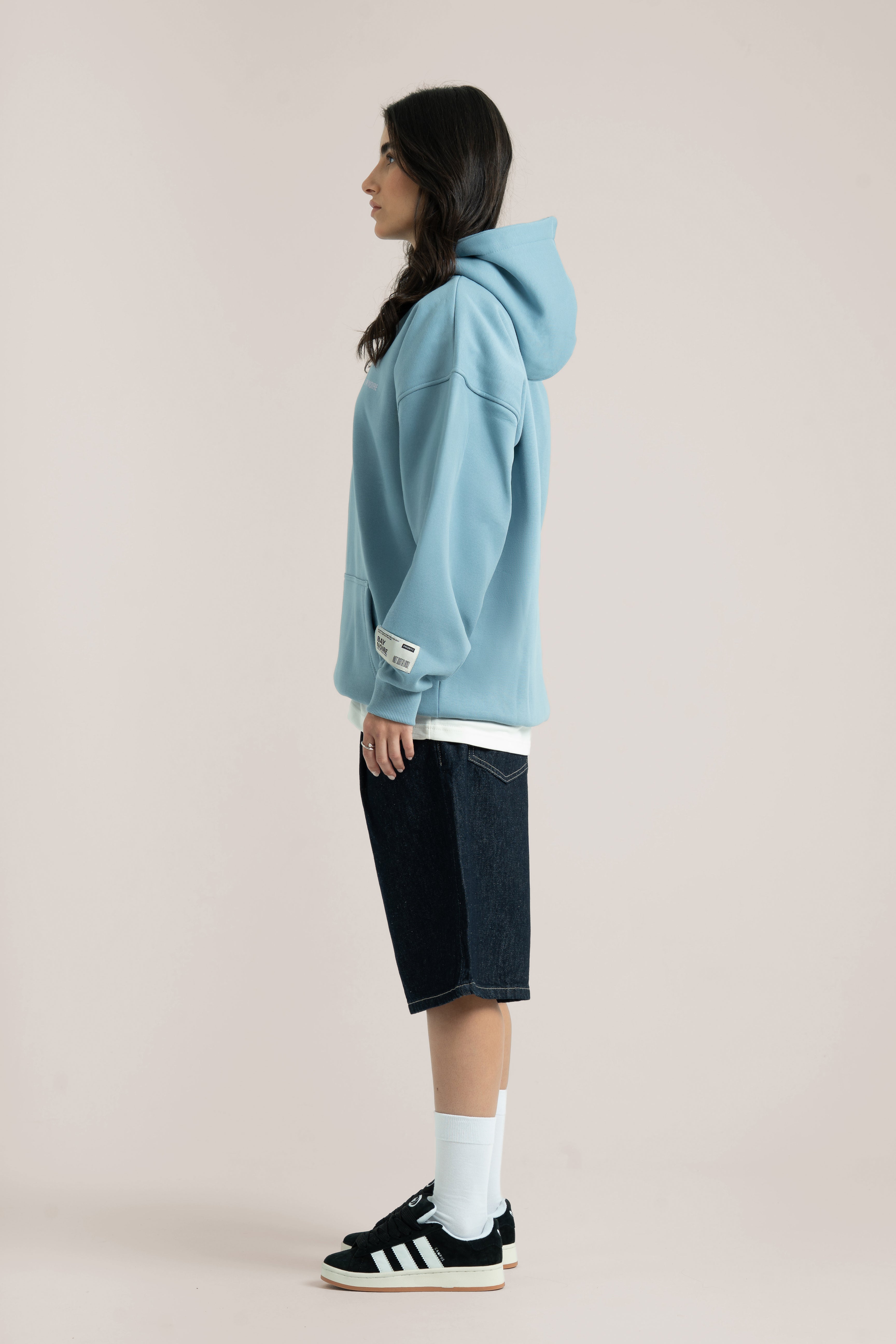 Baby Blue Logo II PL Oversized Hoodie