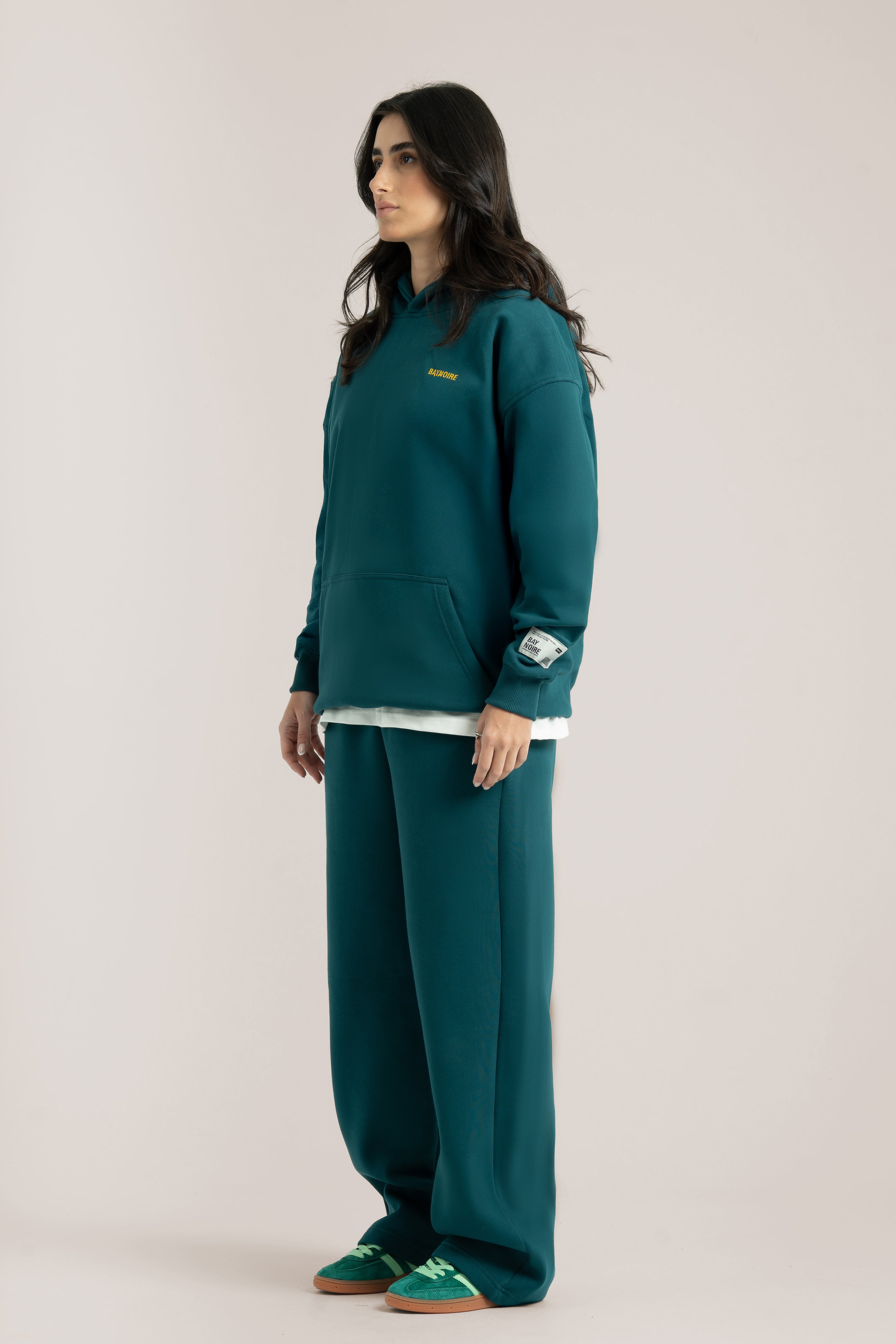 Teal Logo II PL Oversized Hoodie