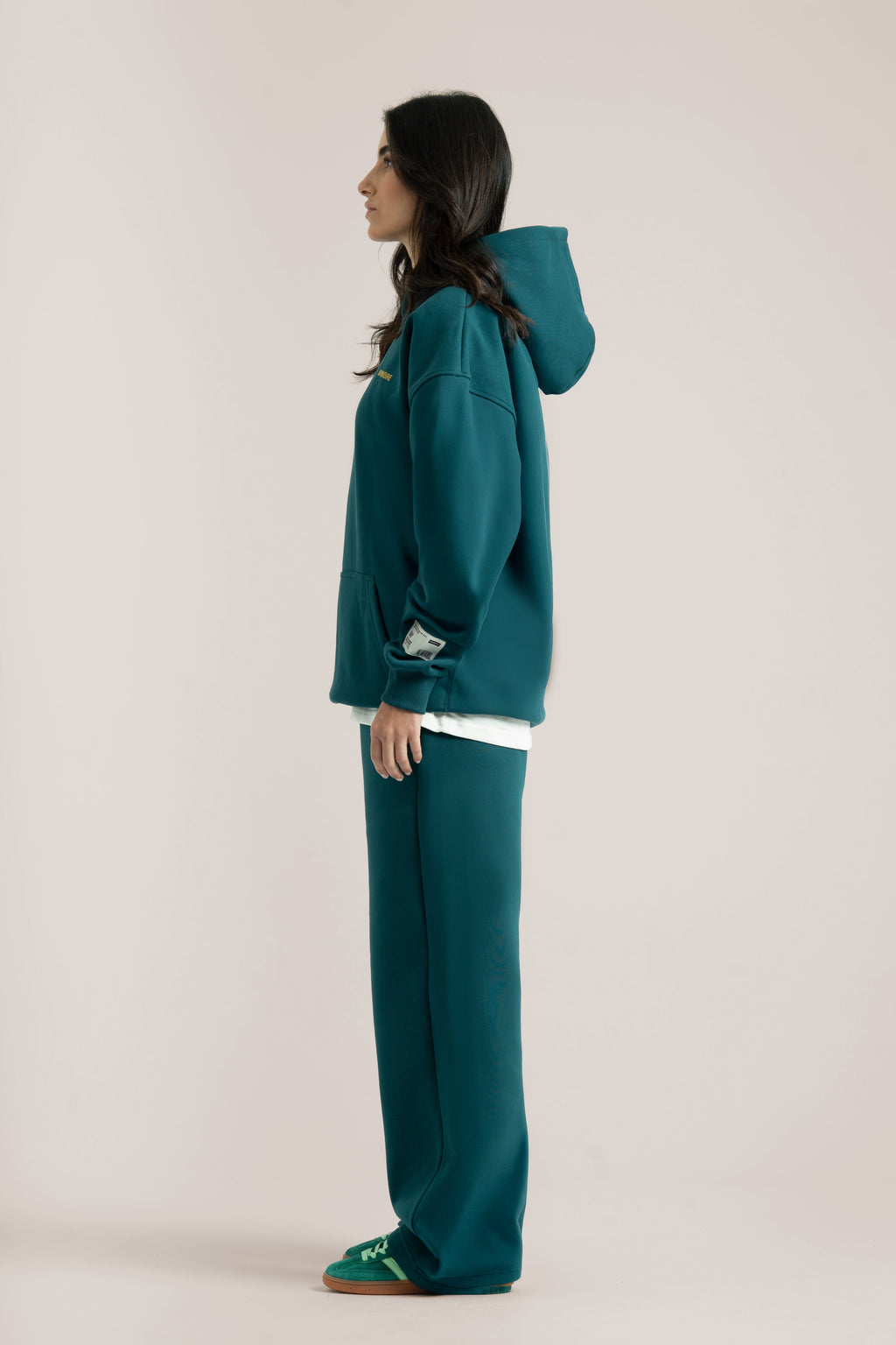 Teal Logo II PL Oversized Hoodie