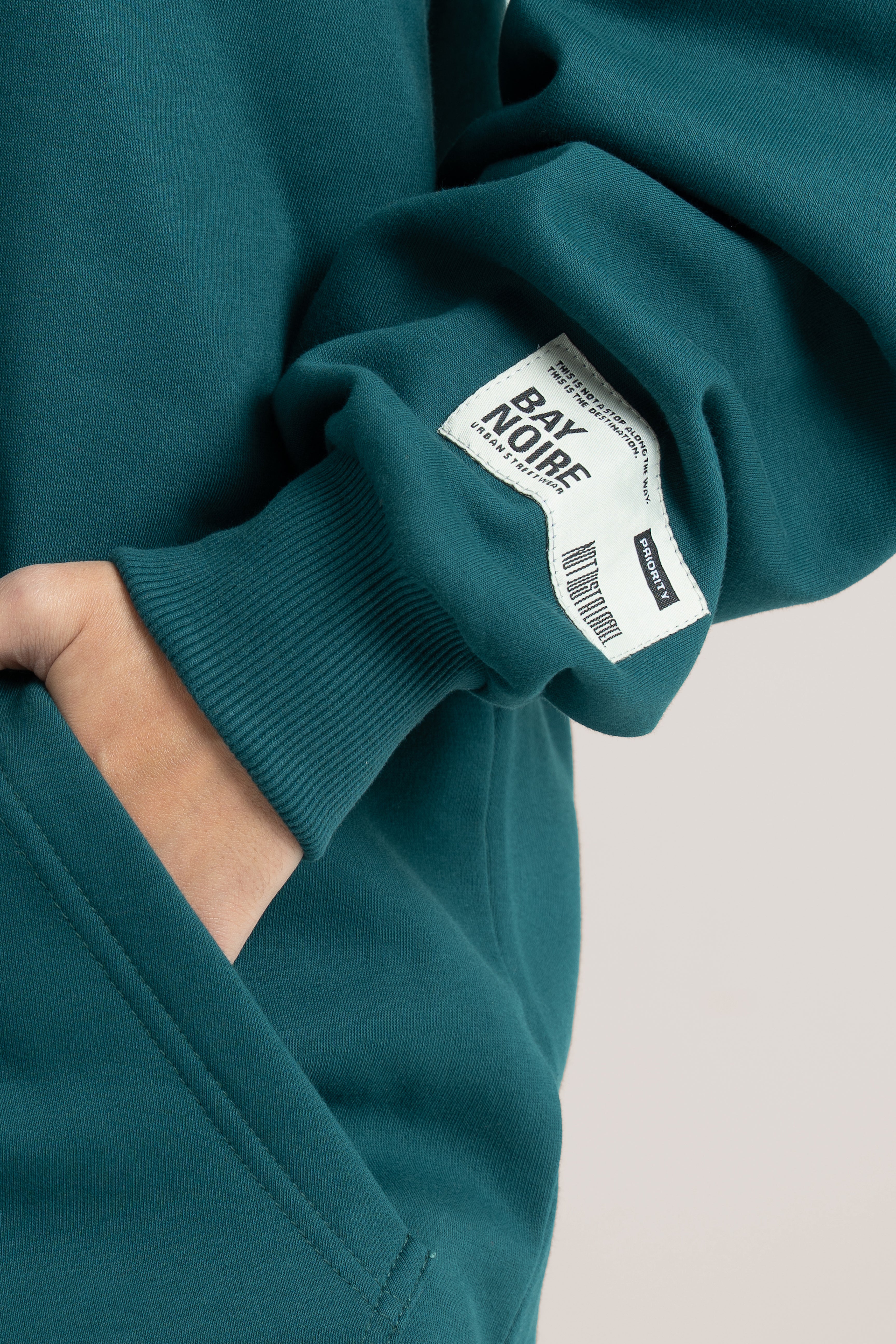 Teal Logo II PL Oversized Hoodie