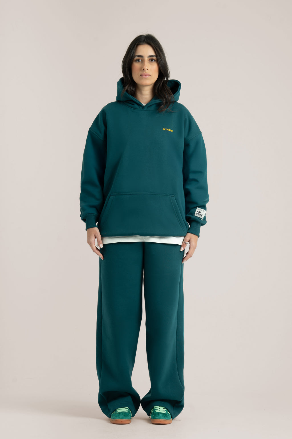 Teal Logo II PL Oversized Hoodie