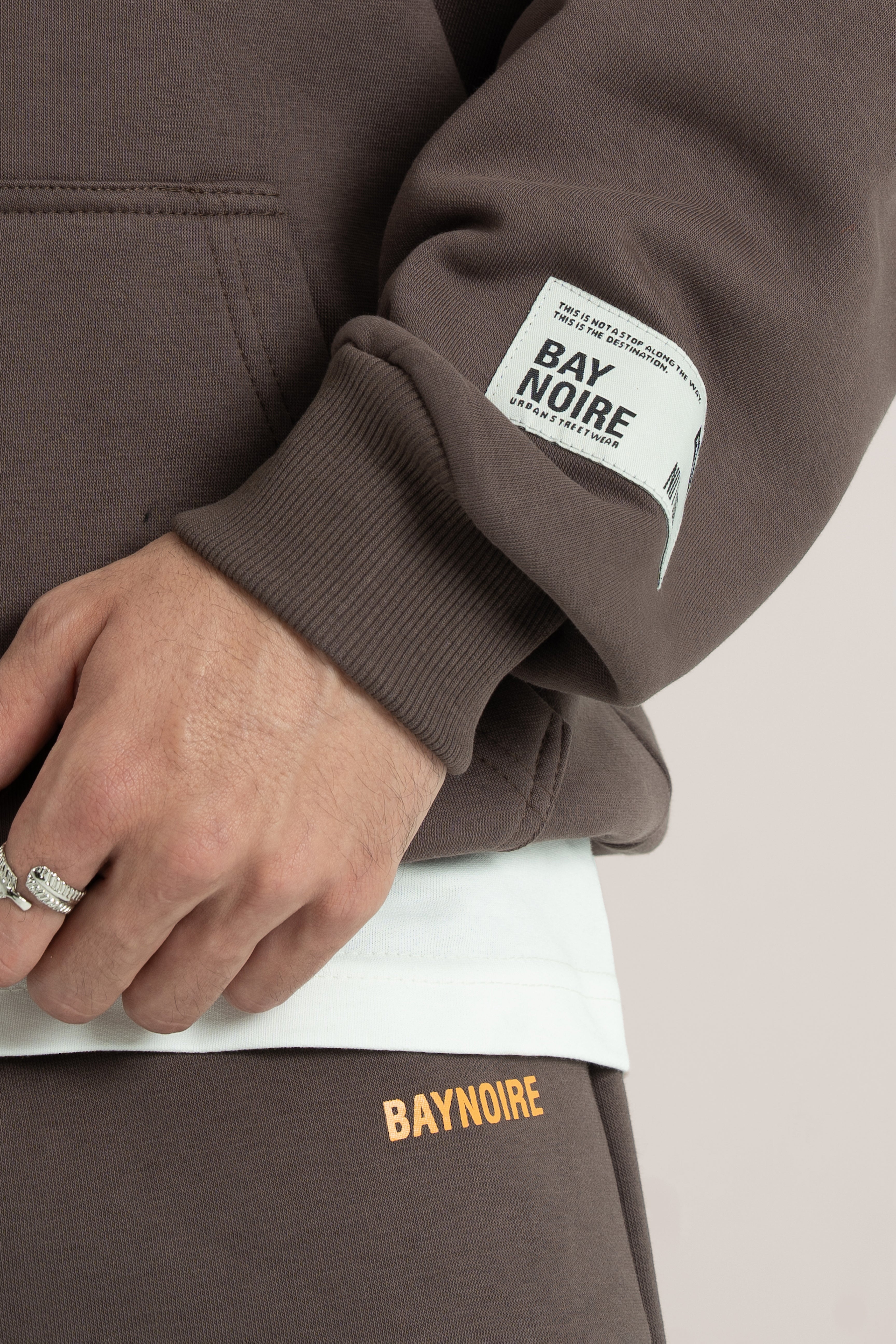 Brown Logo II PL Oversized Hoodie