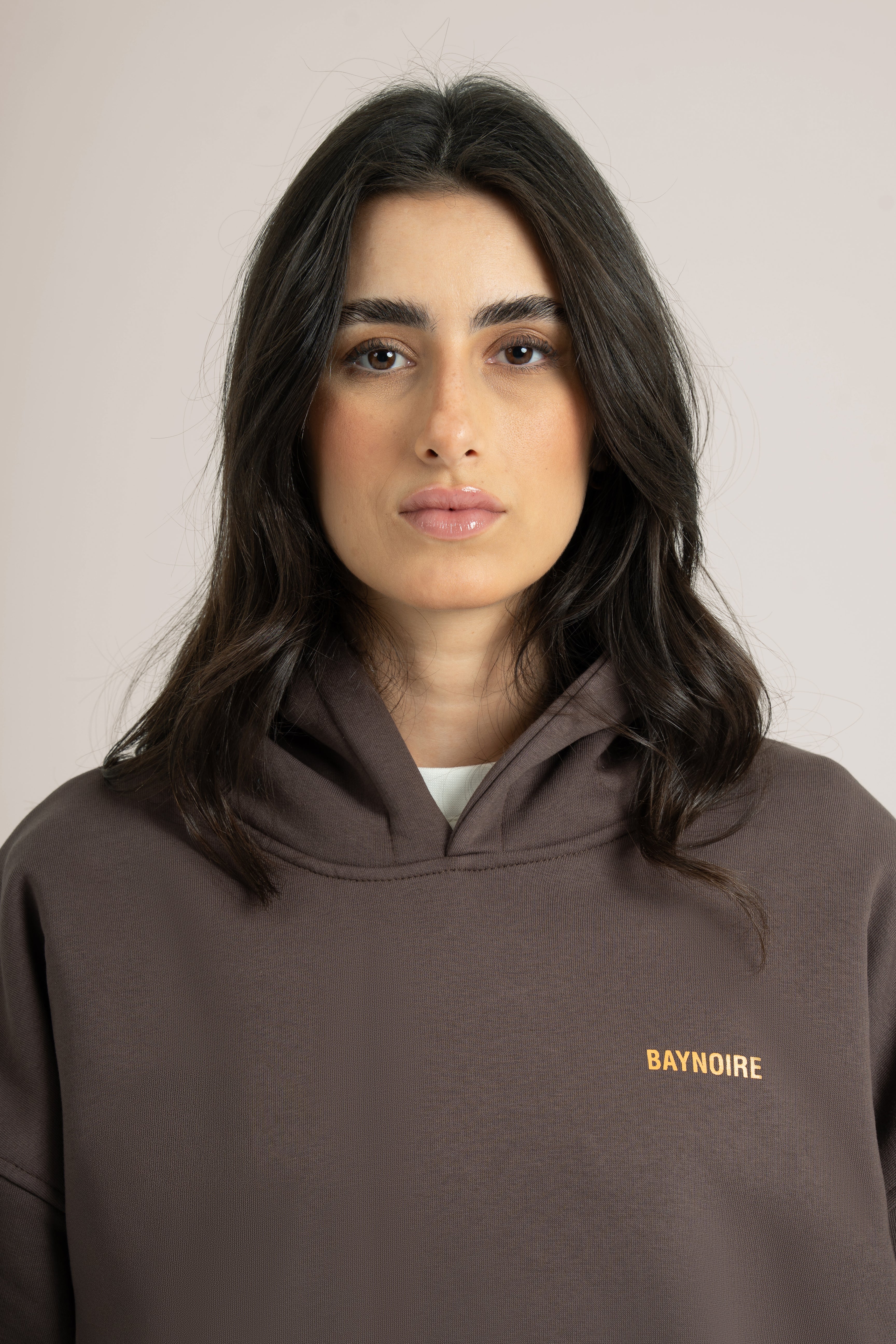 Brown Logo II PL Oversized Hoodie