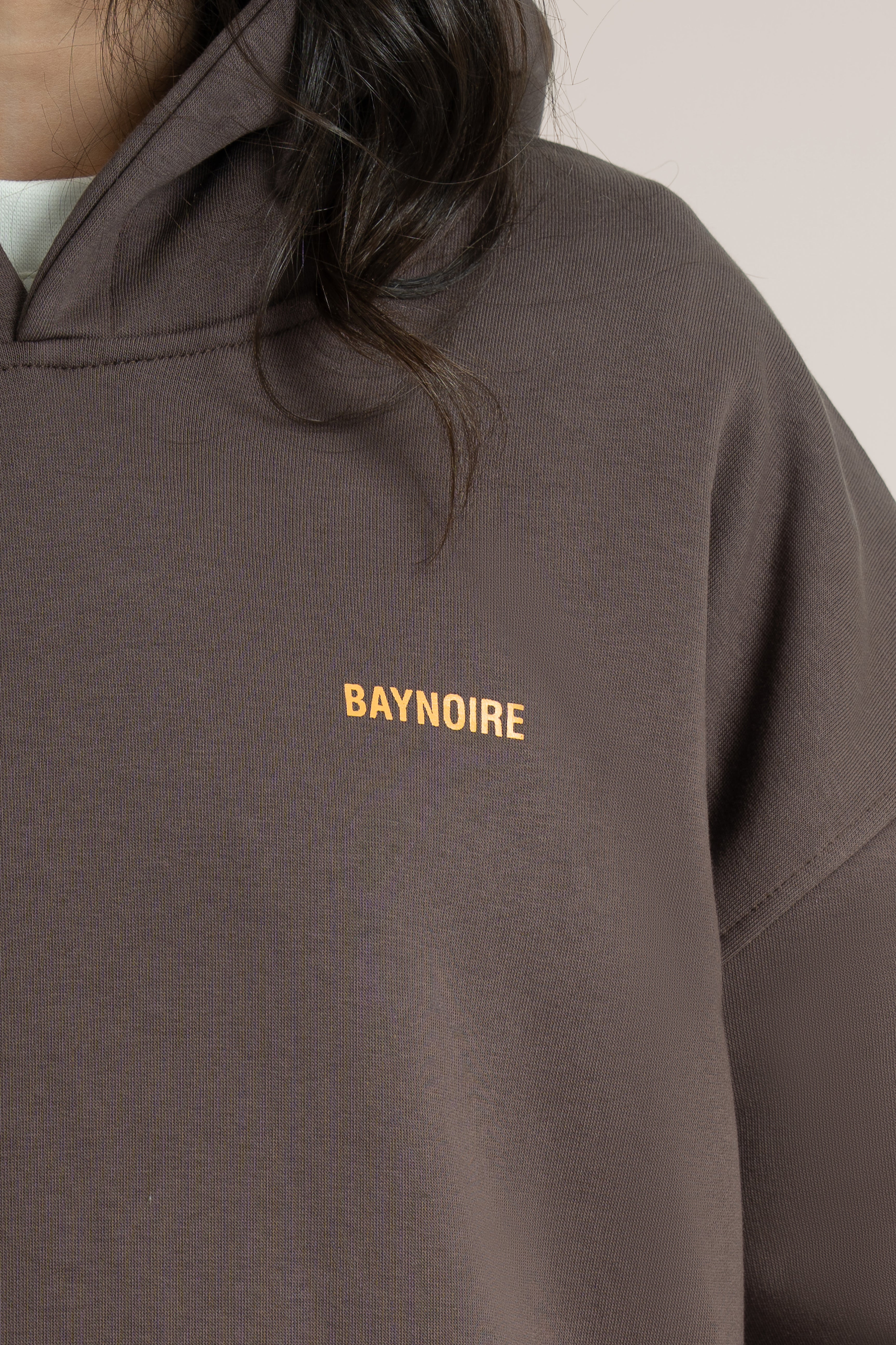 Brown Logo II PL Oversized Hoodie