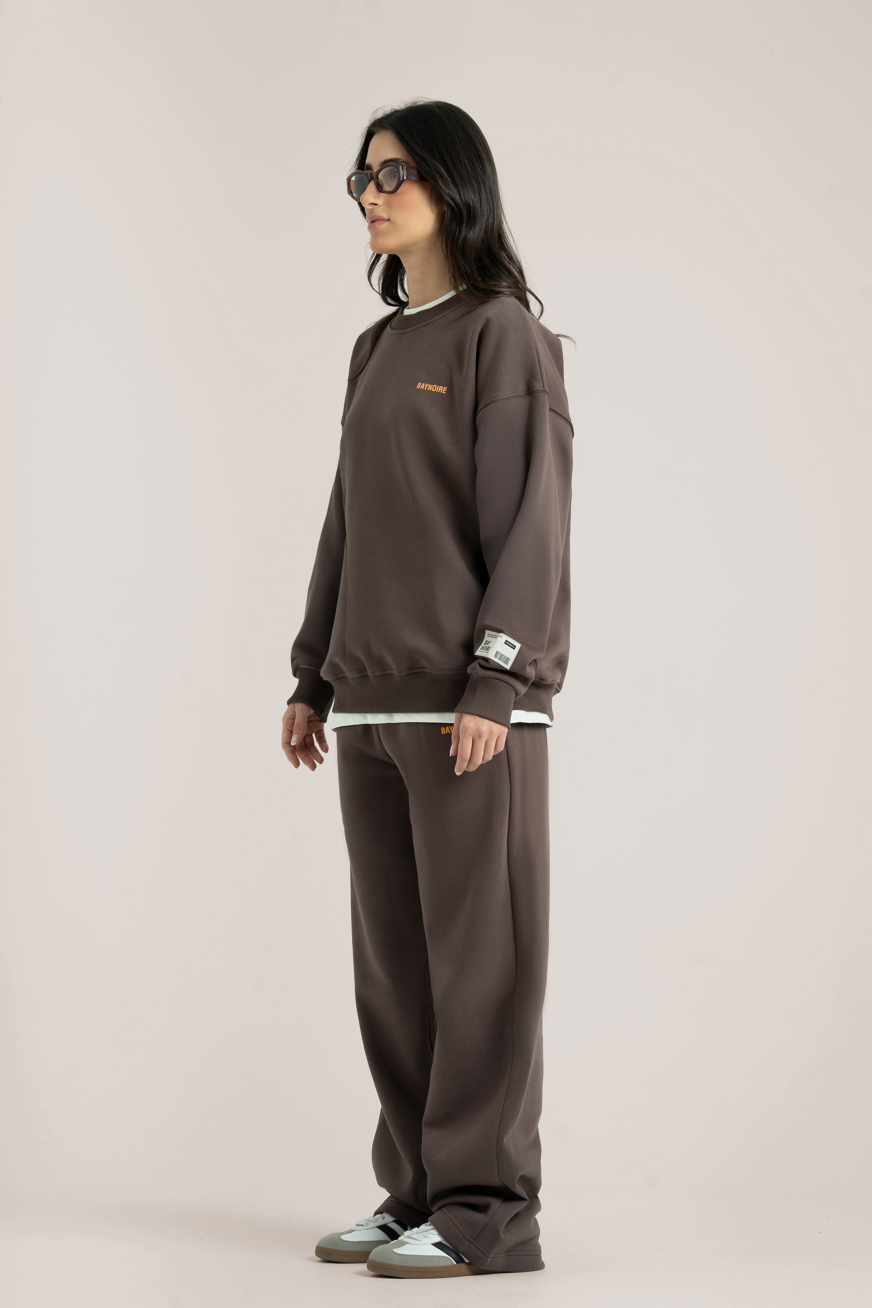 Brown Logo II PL Oversized Sweatshirt
