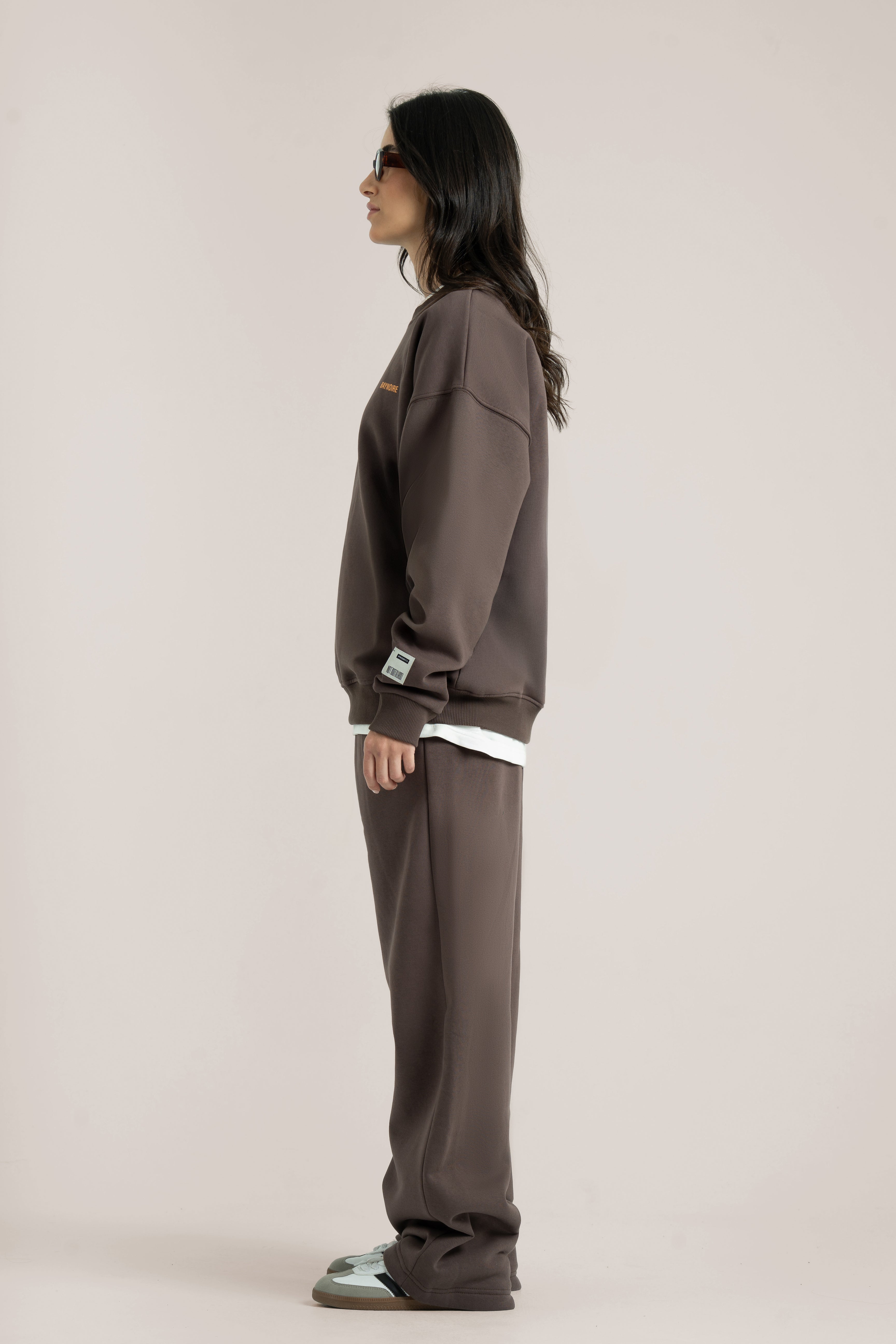 Brown Logo II PL Oversized Sweatshirt