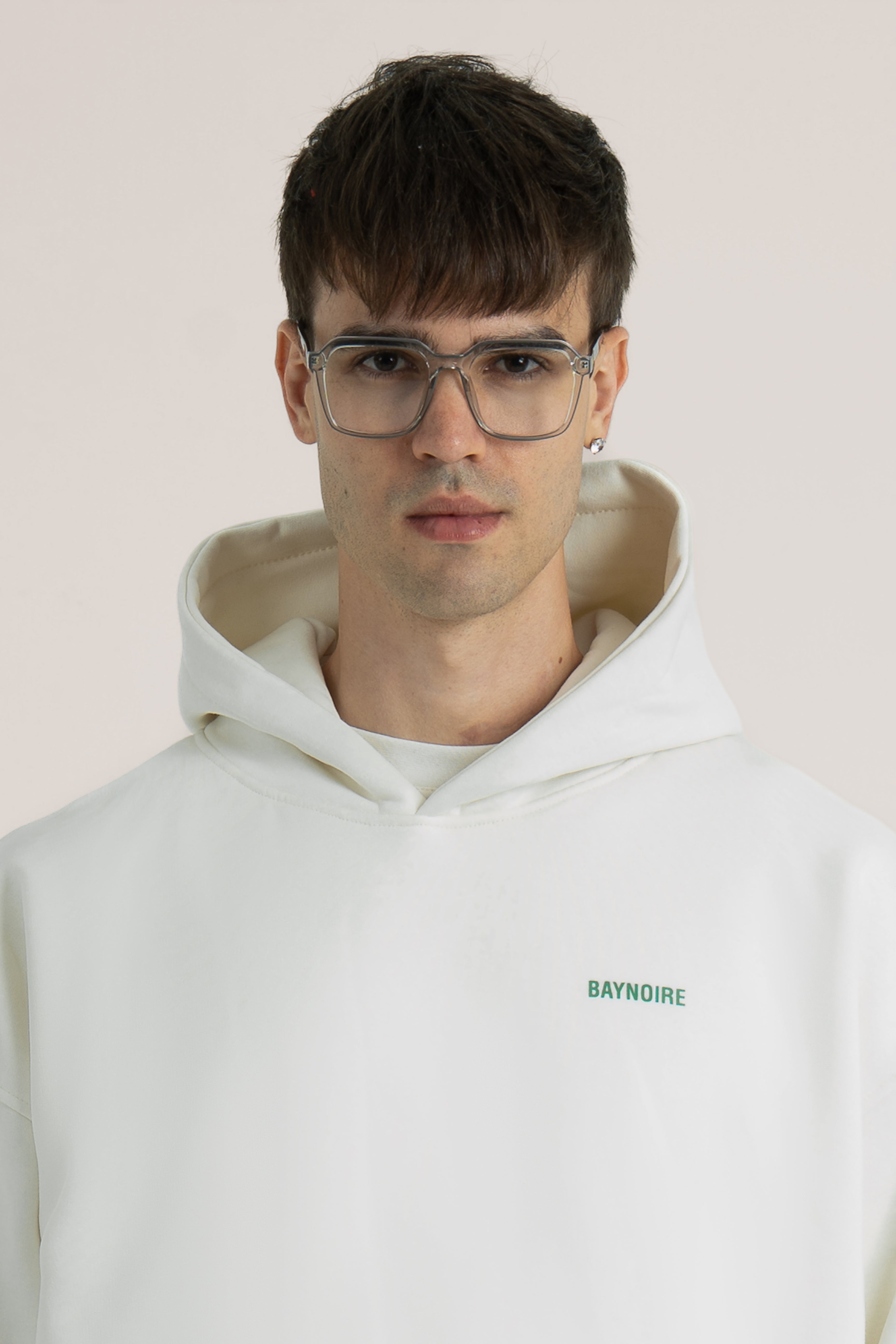 White Logo II PL Oversized Hoodie