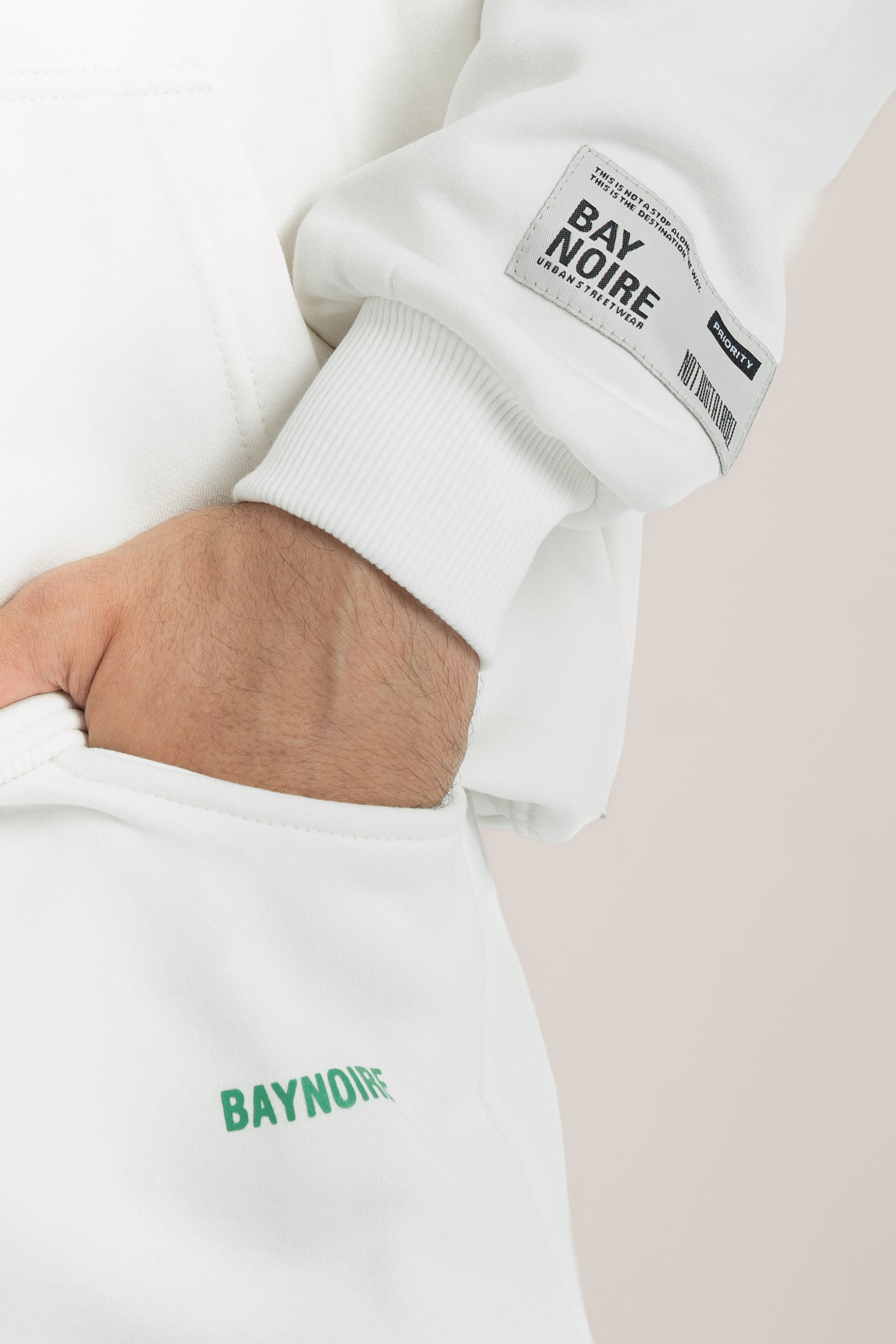 White Logo II PL Oversized Hoodie