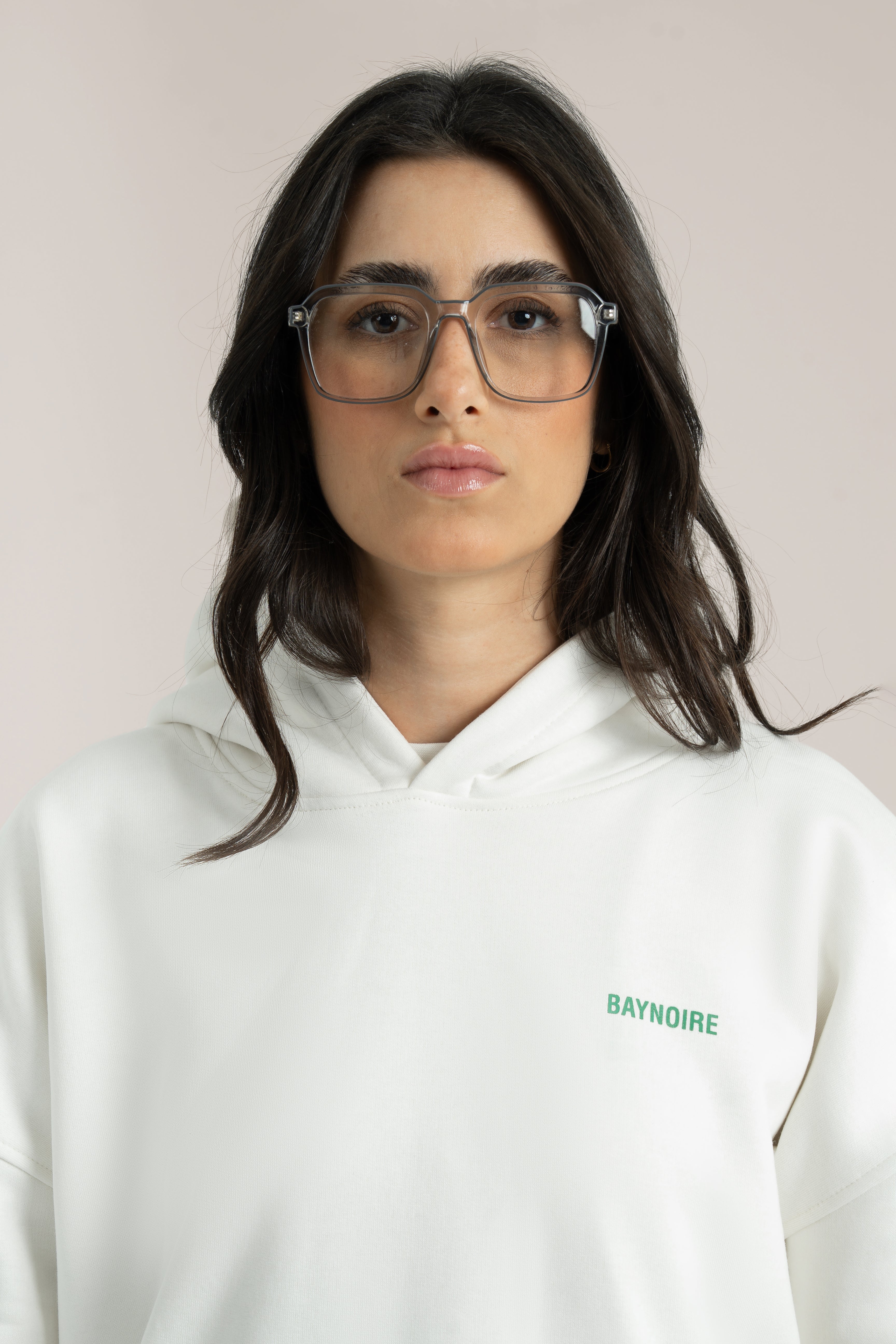 White Logo II PL Oversized Hoodie