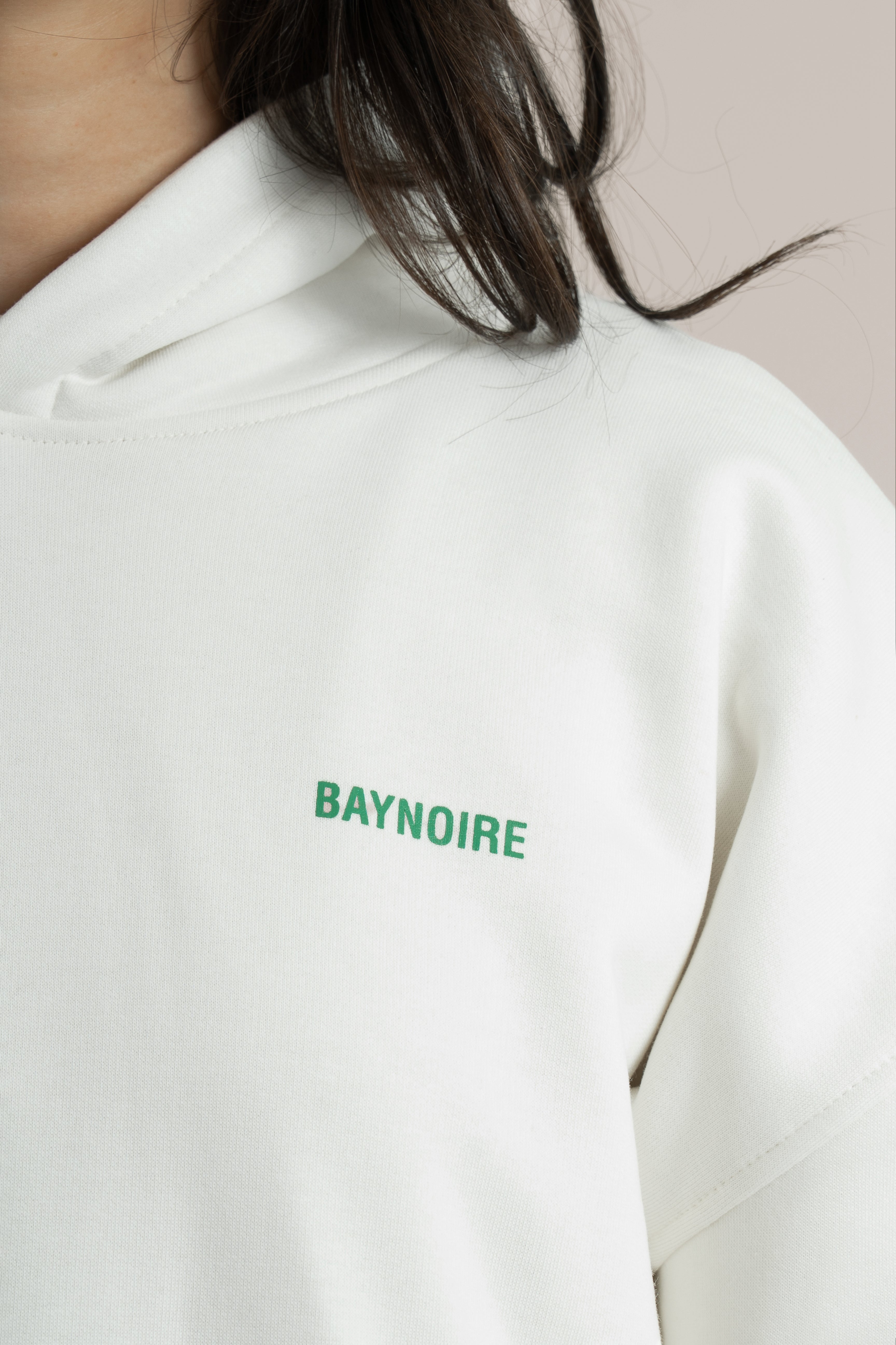 White Logo II PL Oversized Hoodie